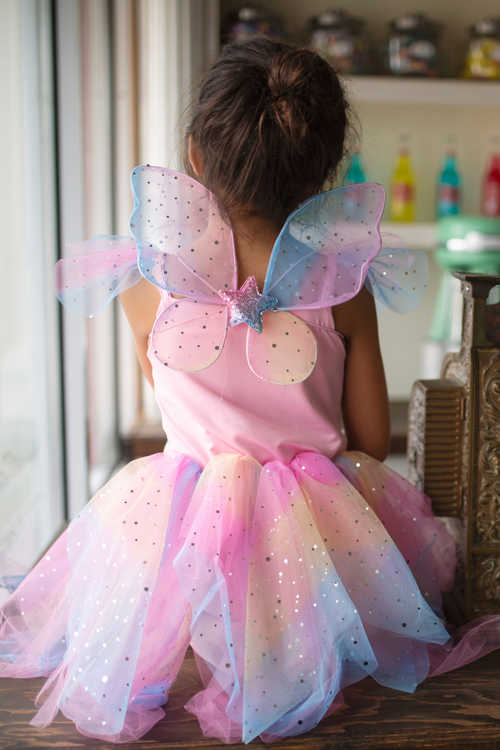 Rainbow Fairy Dress & Wings