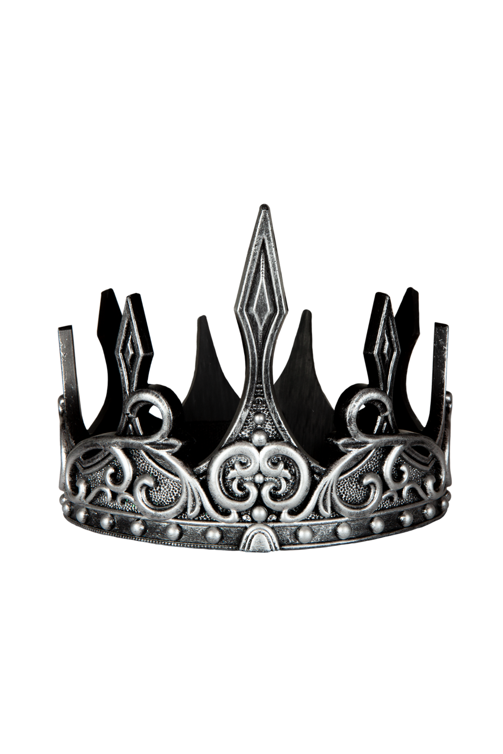 Medieval Crown, Silver/Black