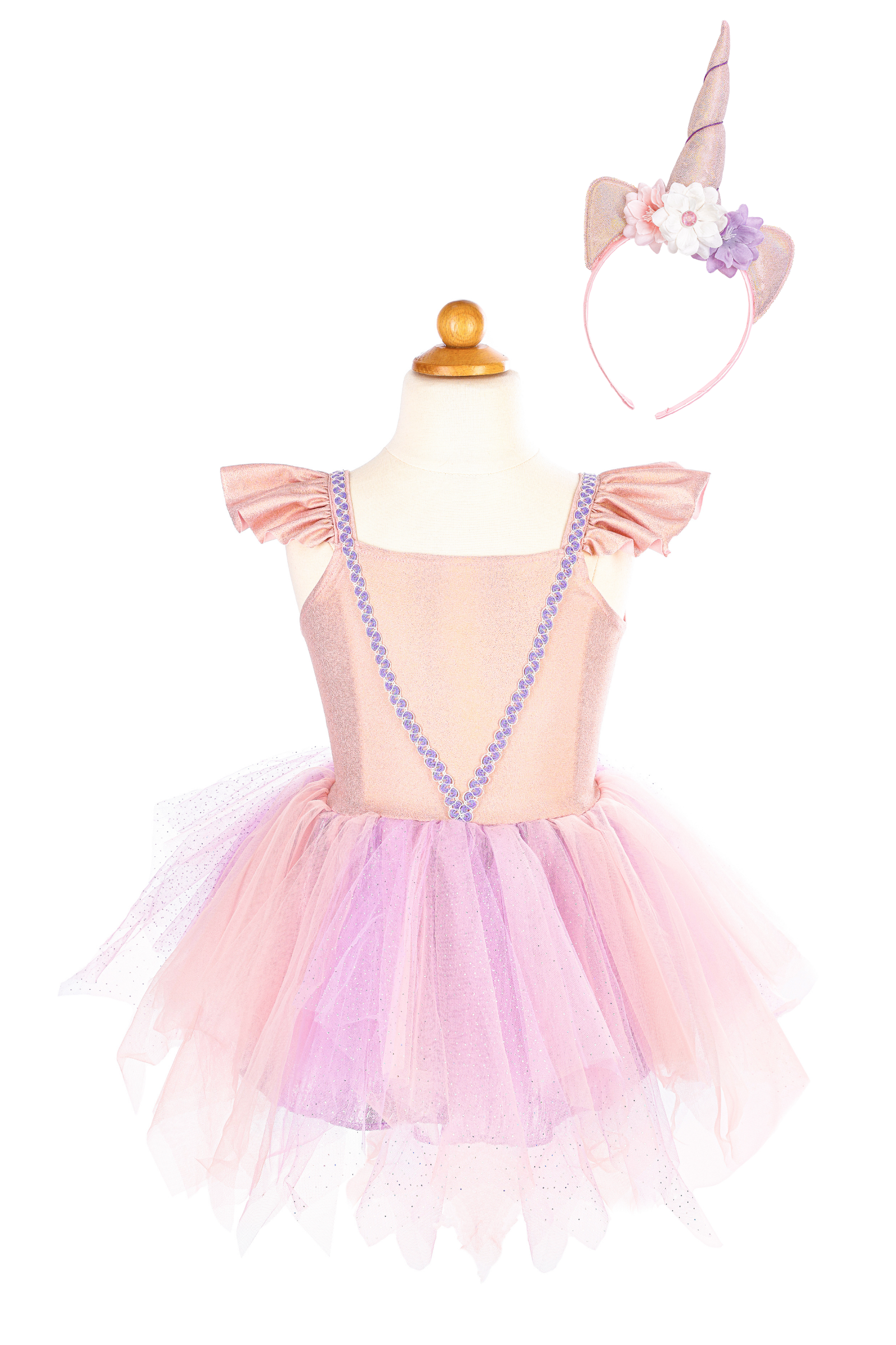 Pink Shimmer Unicorn Dress & Headband