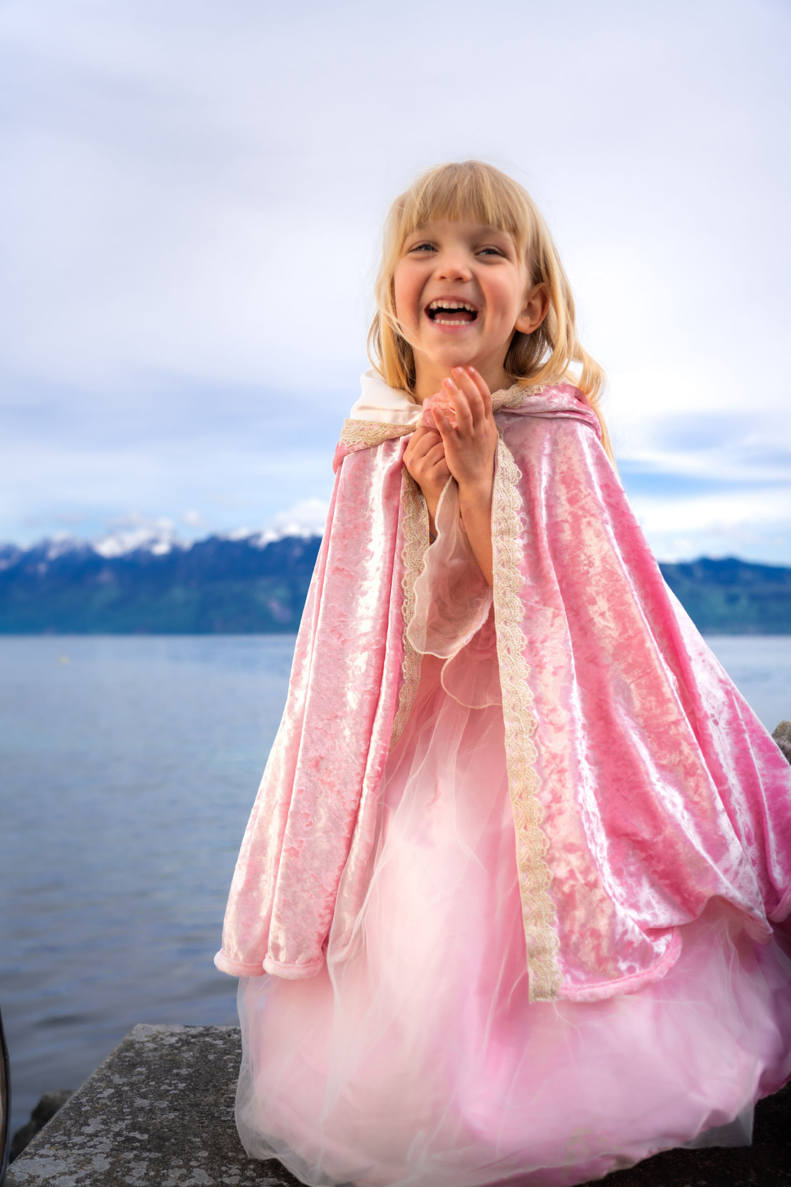 Deluxe Pink Princess Cape