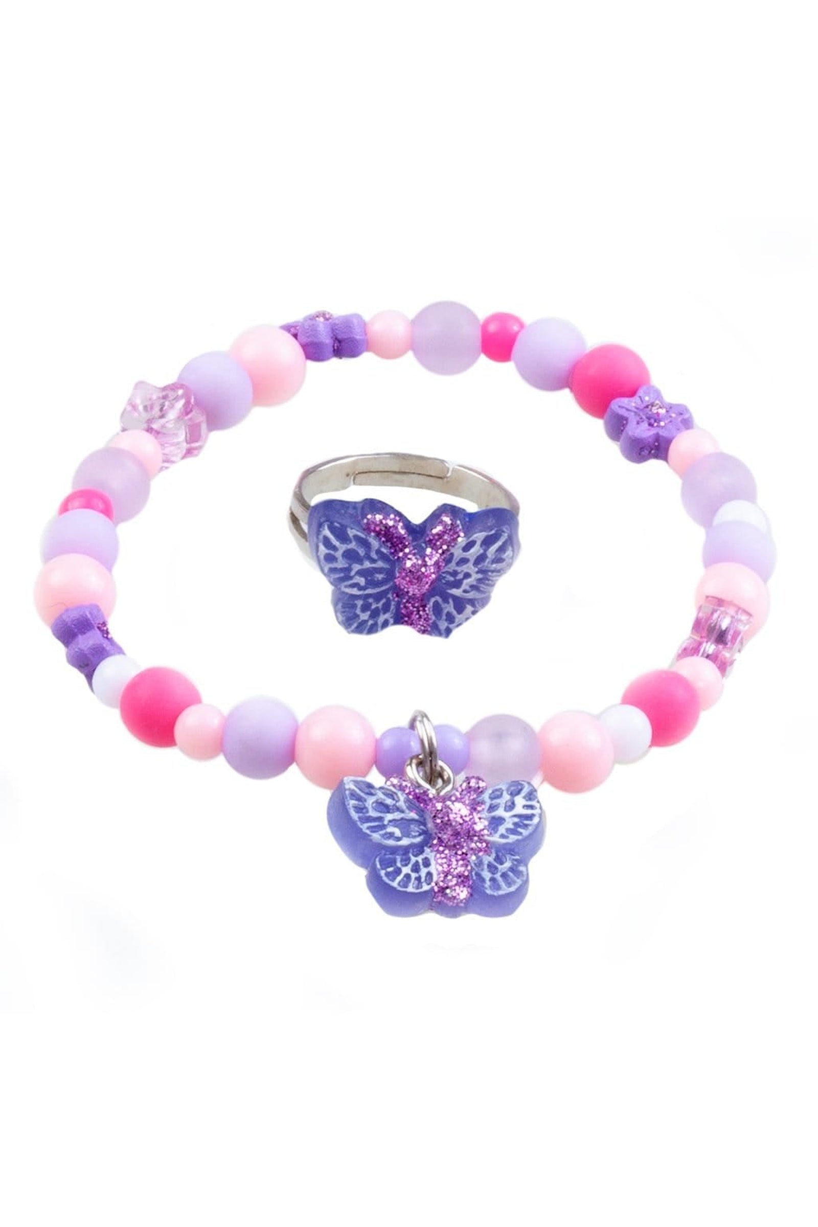 Sparkle Butterfly Bracelet & Ring Set