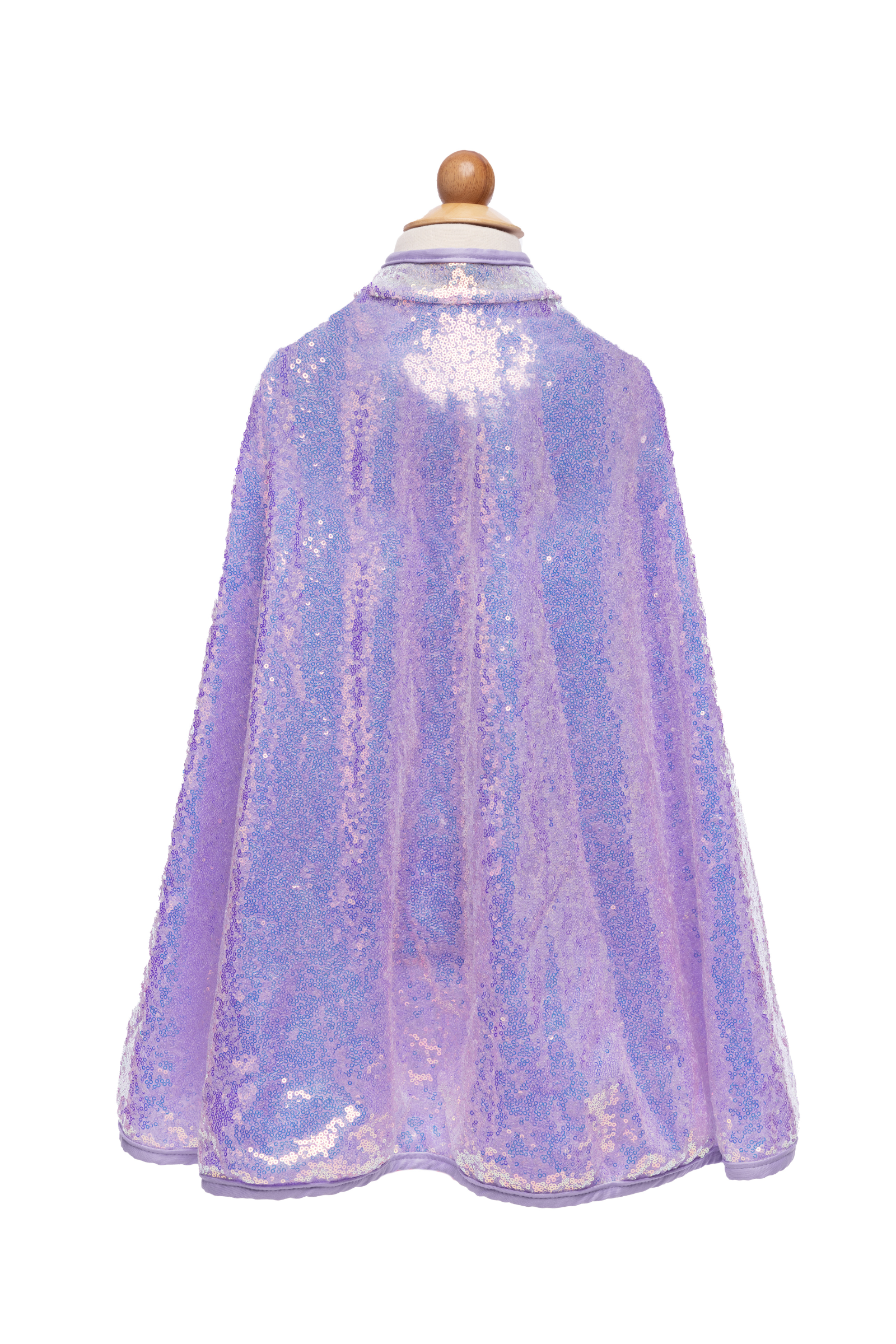 Cape de princesse sequins chatoyants lila