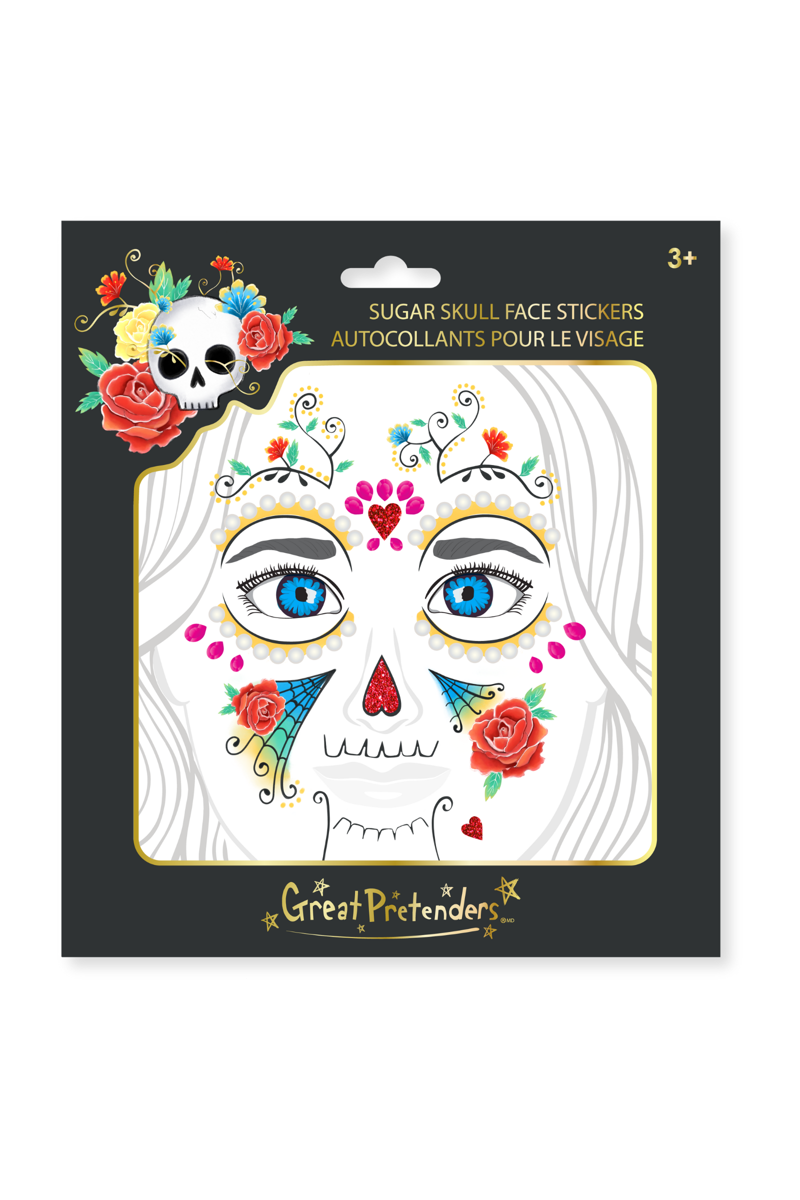 Sugar Skull Face Stickers