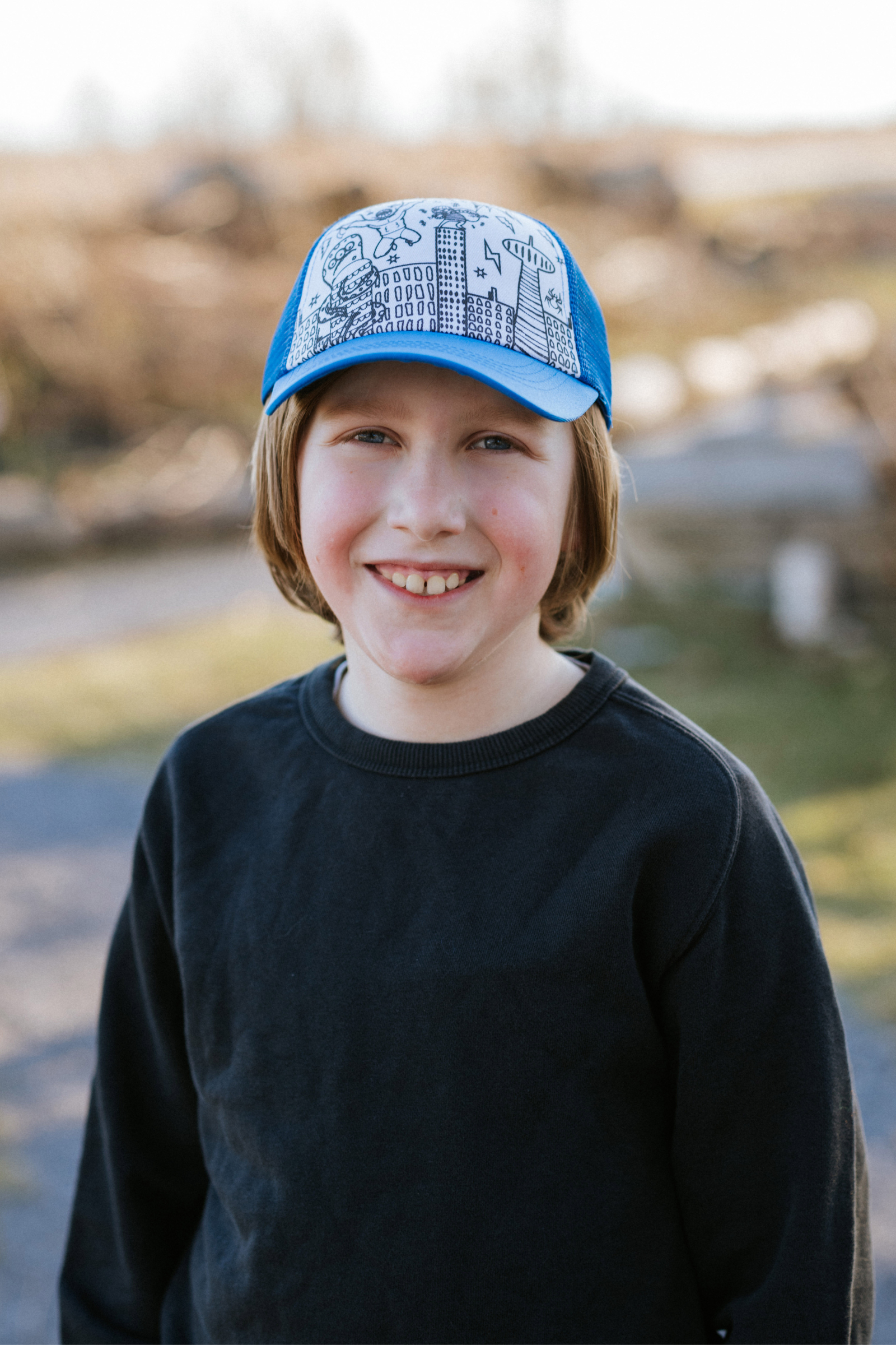 Superhero Colour-in Ball Cap