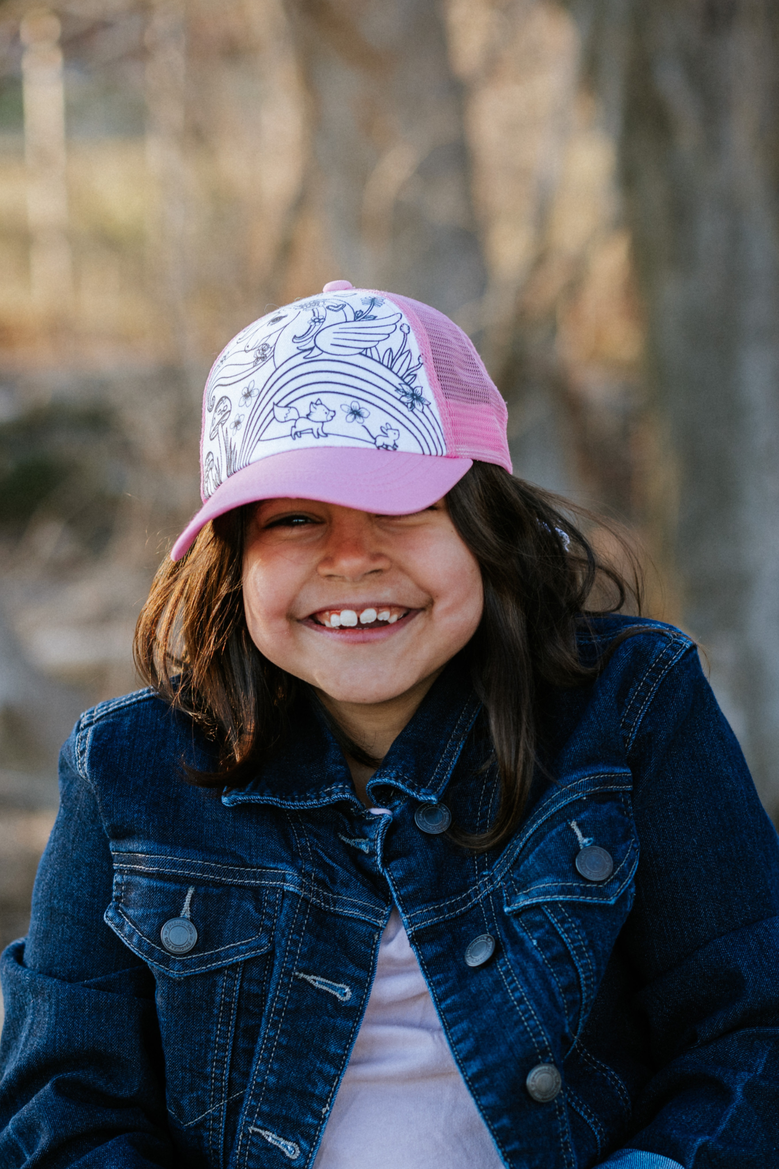 Unicorn Colour-in Ball Cap