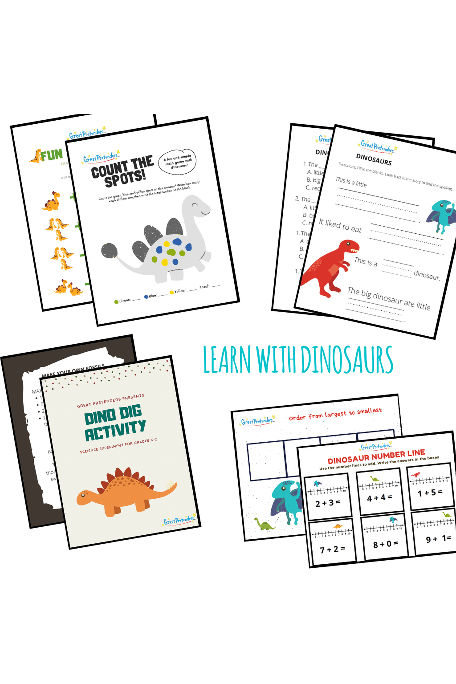 30 Days of Pretend Play - Dinosaur Week Learning Materials