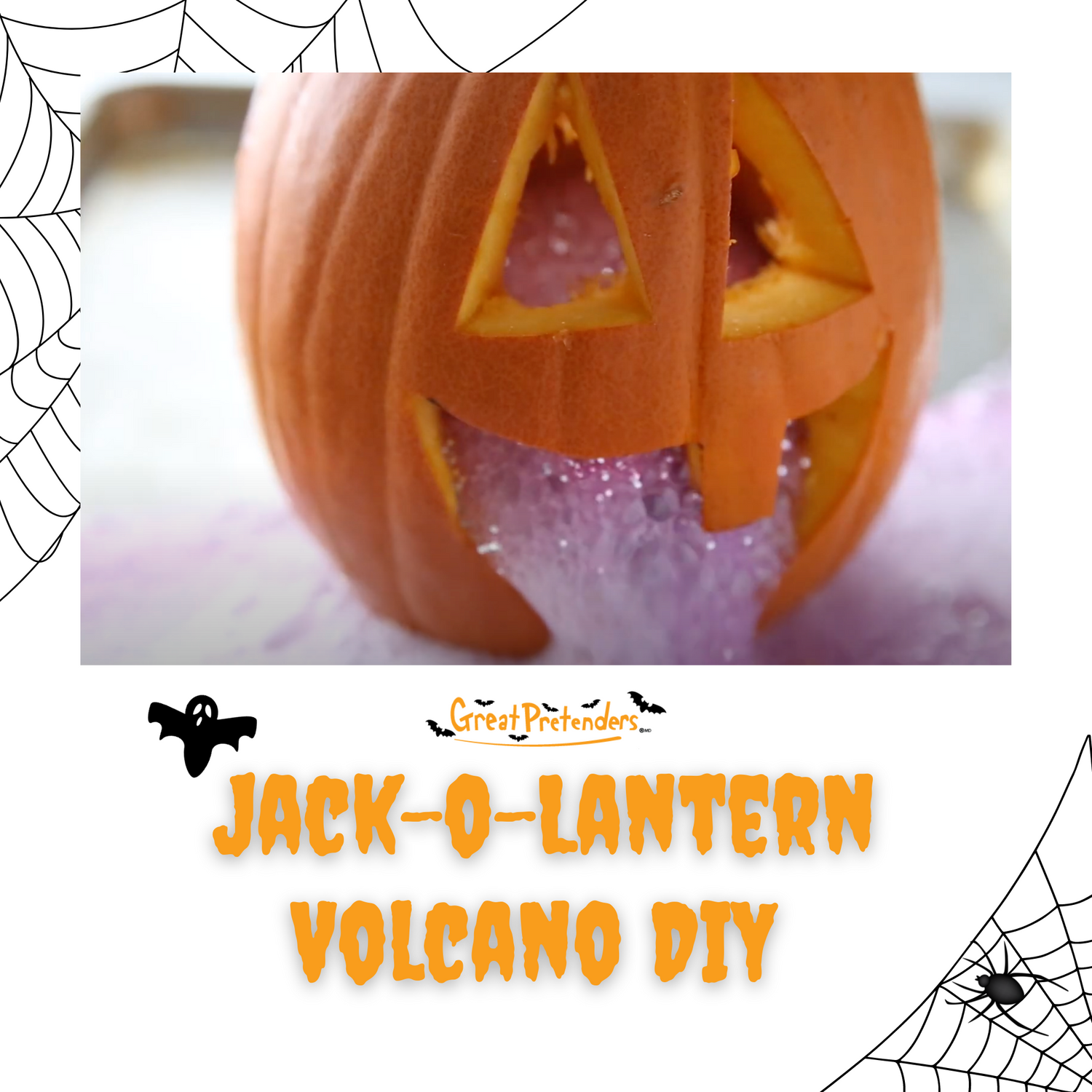 DIY Jack-O-Lantern Volcano Craft