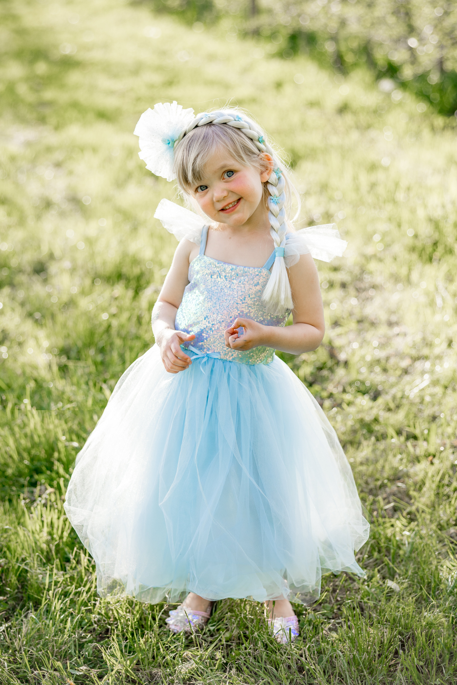 Blue Sequins Princess Dress