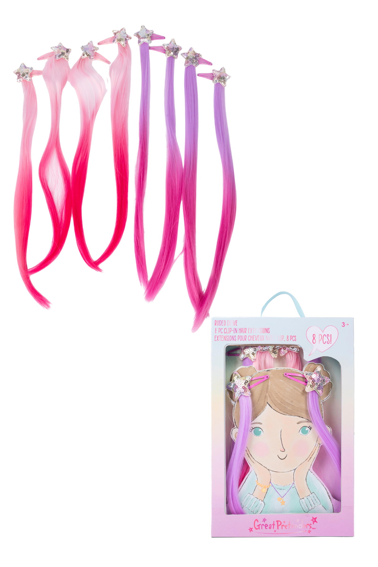 Rodeo Drive Multi Colour Clip In Extensions