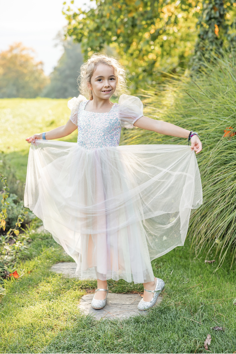 Robe à paillettes arc-en-ciel