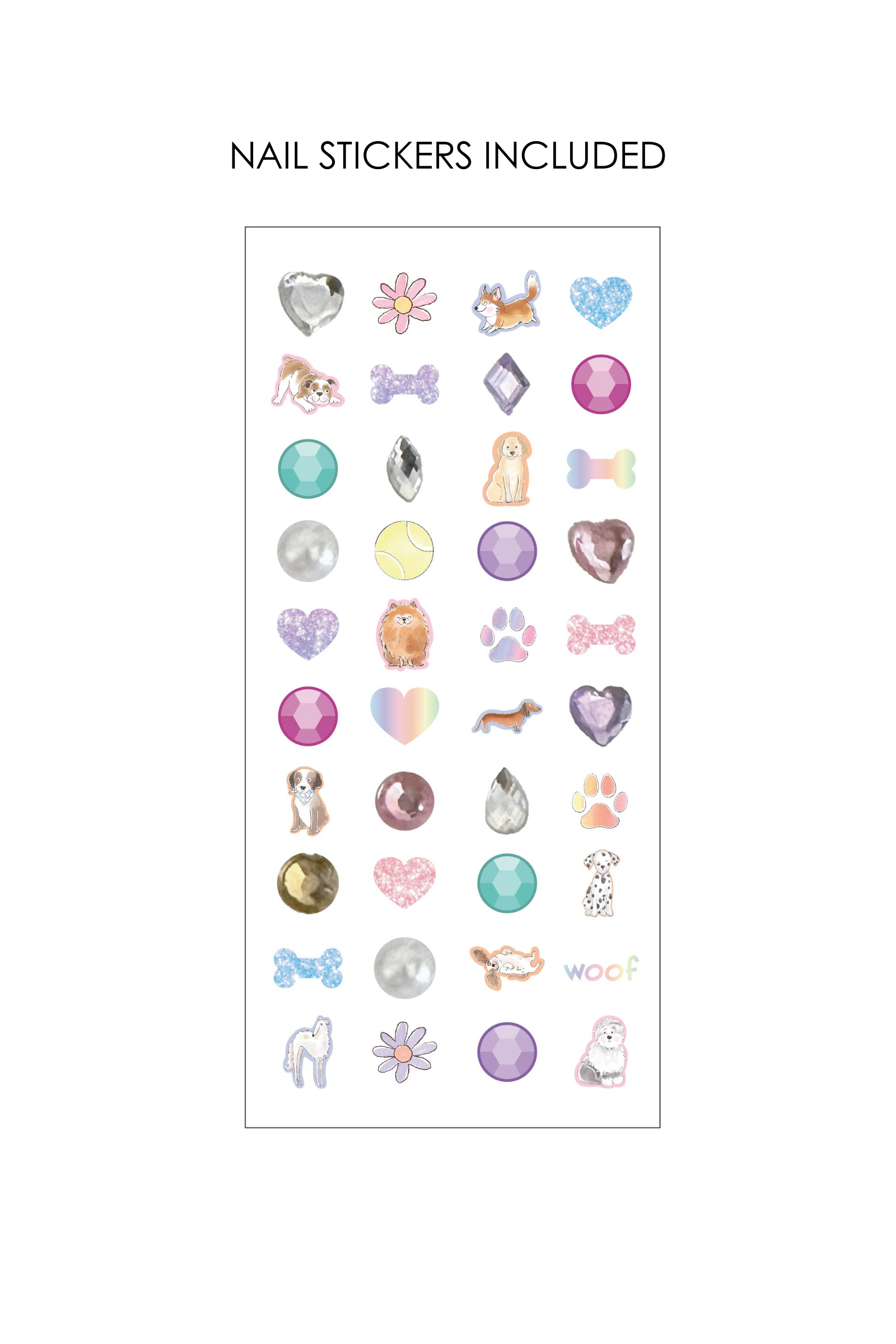 Ensemble de vernis à ongles et d'autocollants pour ongles « Paw-some »