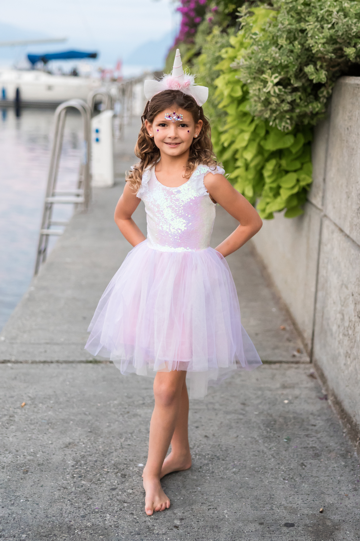 pink & violet unicorn dress Sweet Wink Girls Purple Unicorn Dress Up Kit
