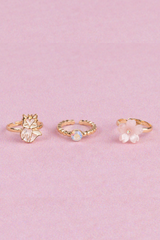 Boutique Foxy Floral Rings