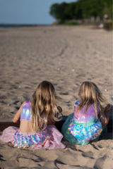 Bling Bling Mermaid Skirt & Hairclip Set Mint