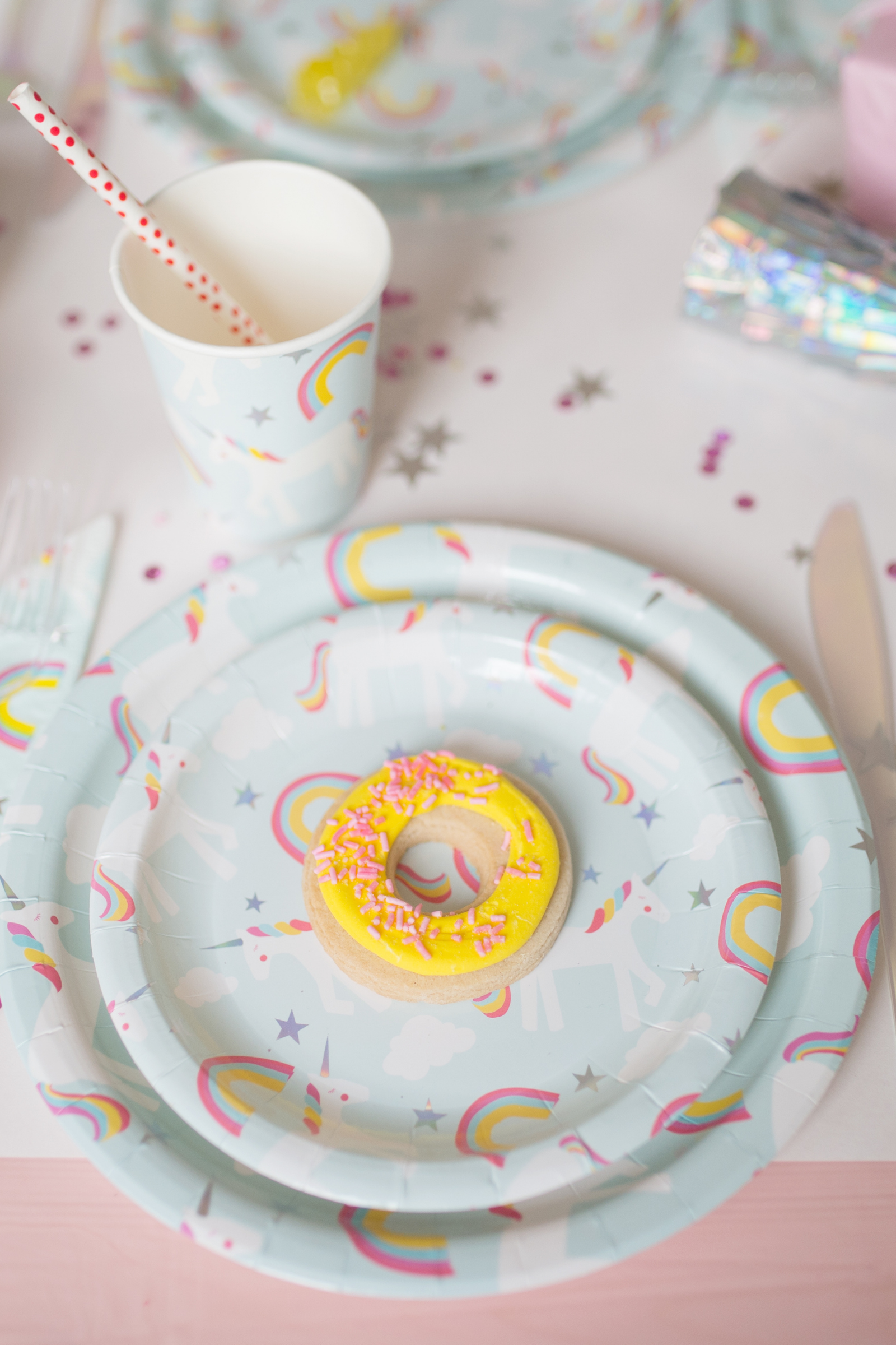 Plates - Party - Unicorn SMALL 7" (8 pcs)