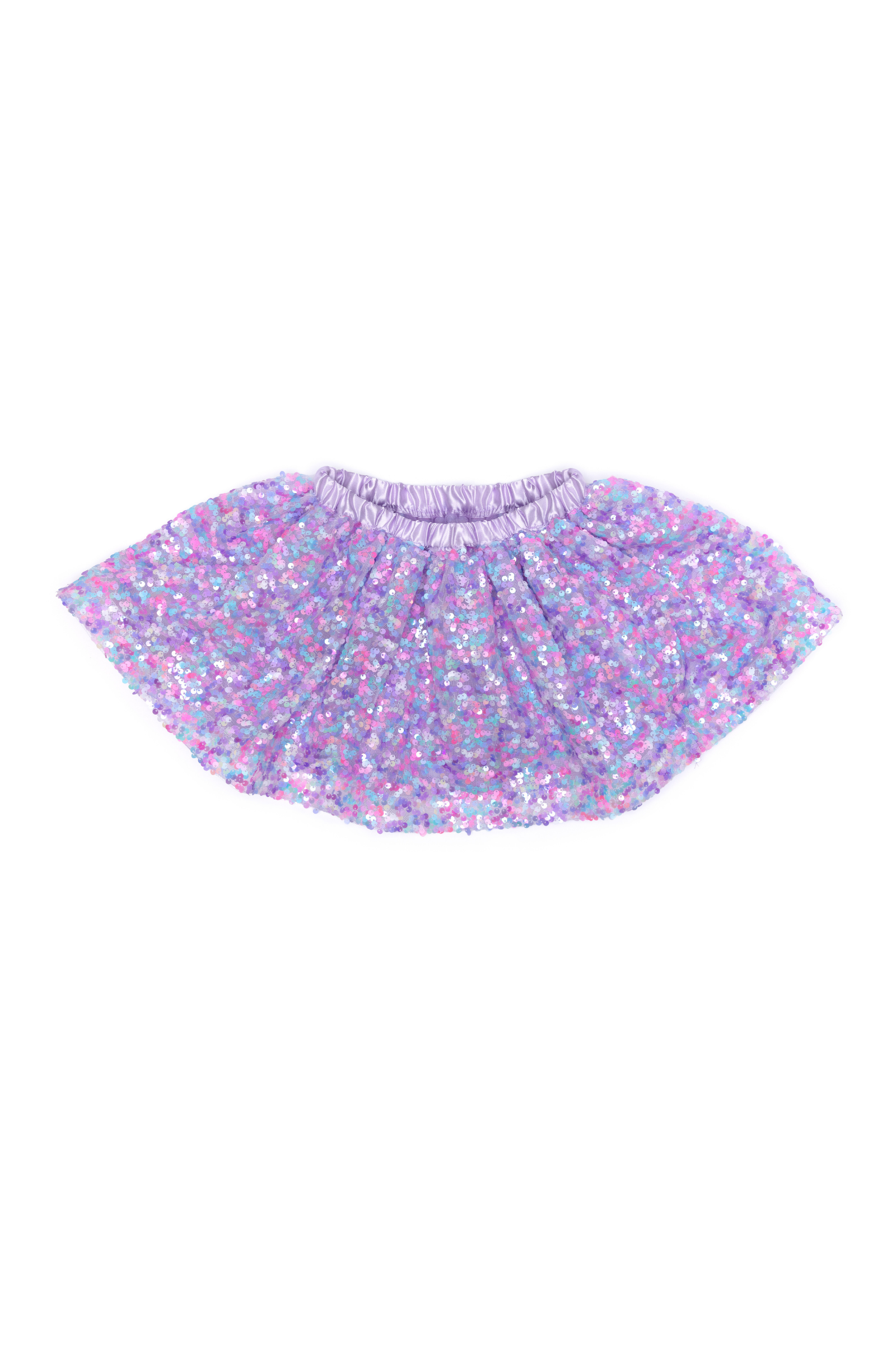 Purple Party Sequins Skirt