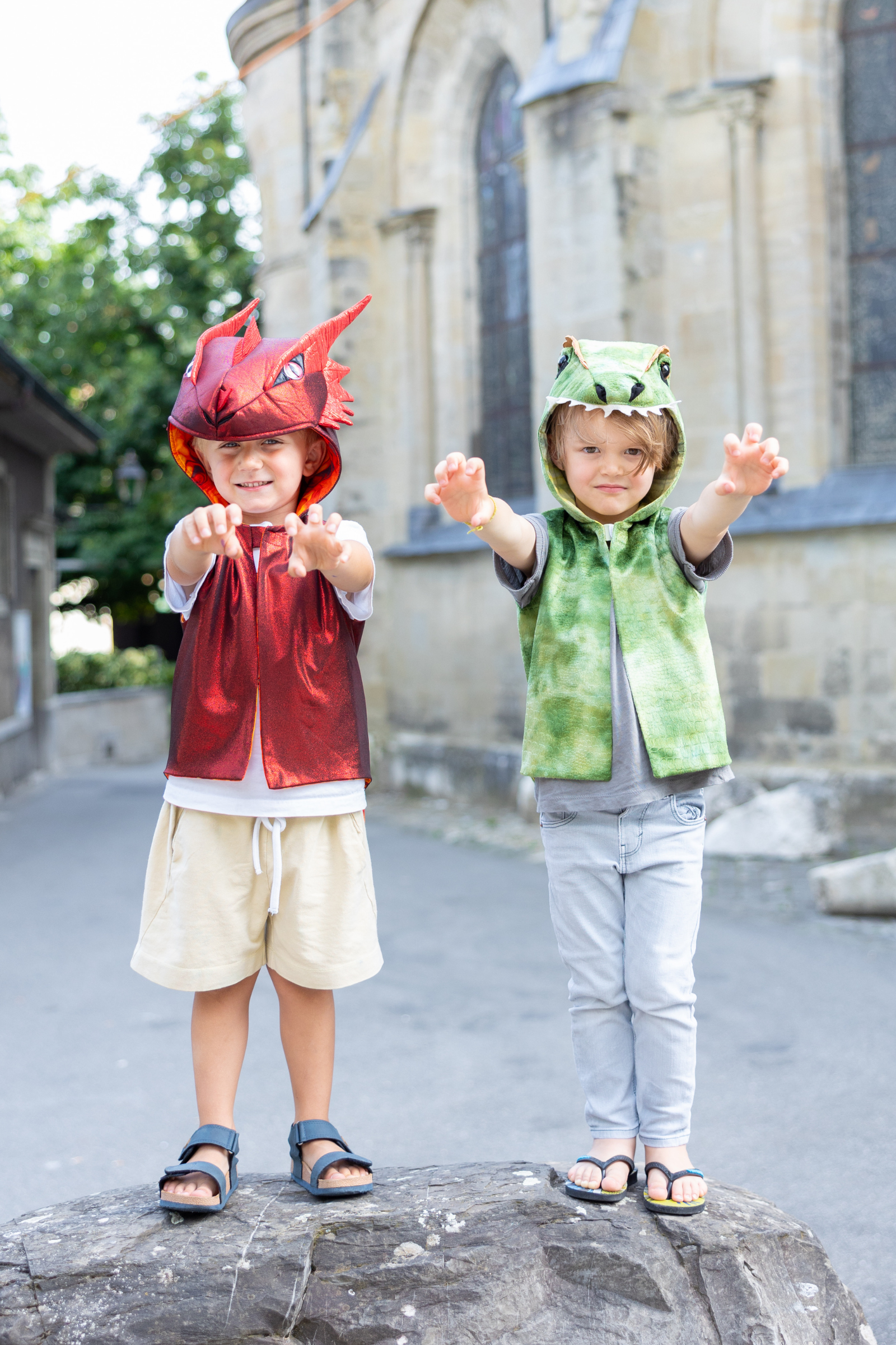 Gilet avec capuche de dragon