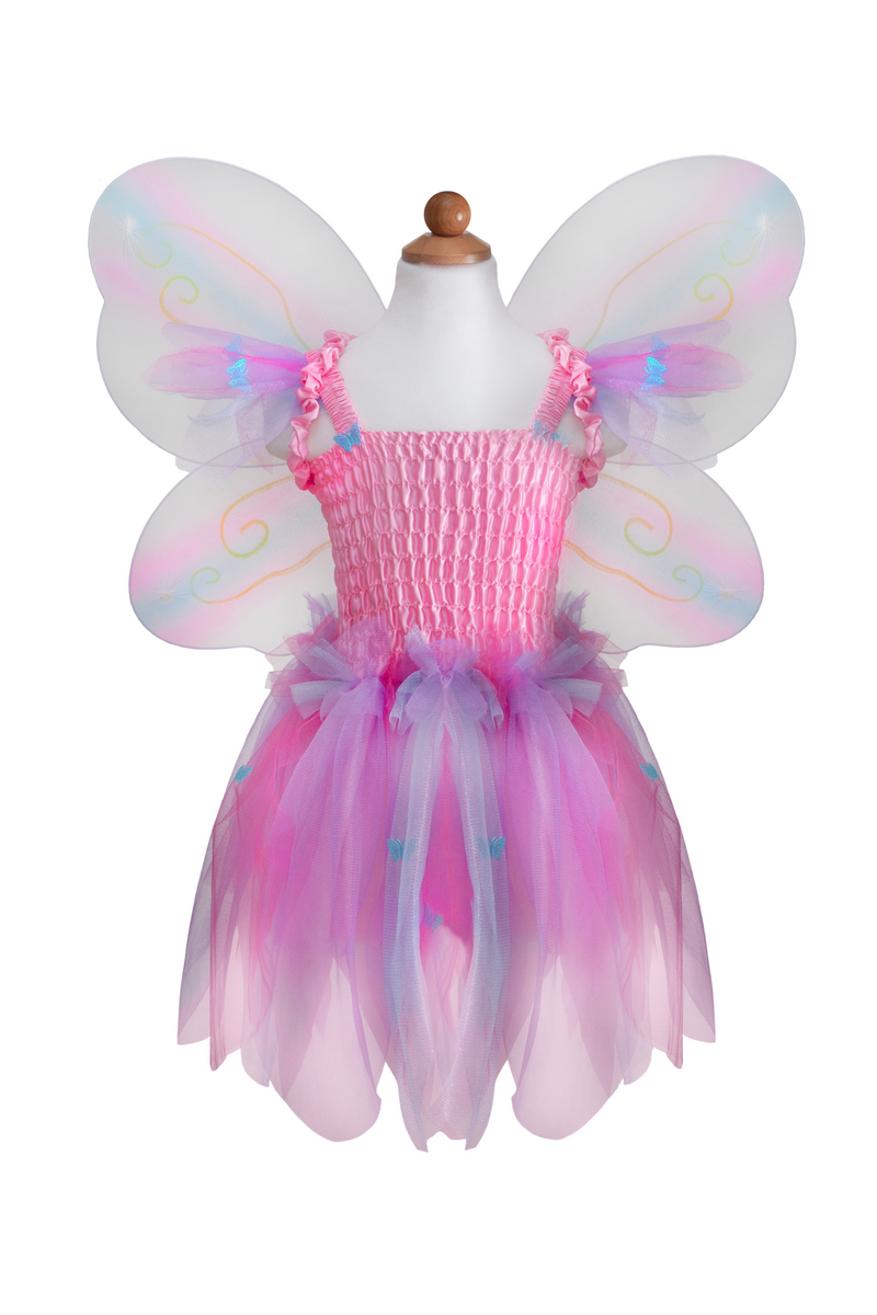 Robe papillon et ailes avec baguette