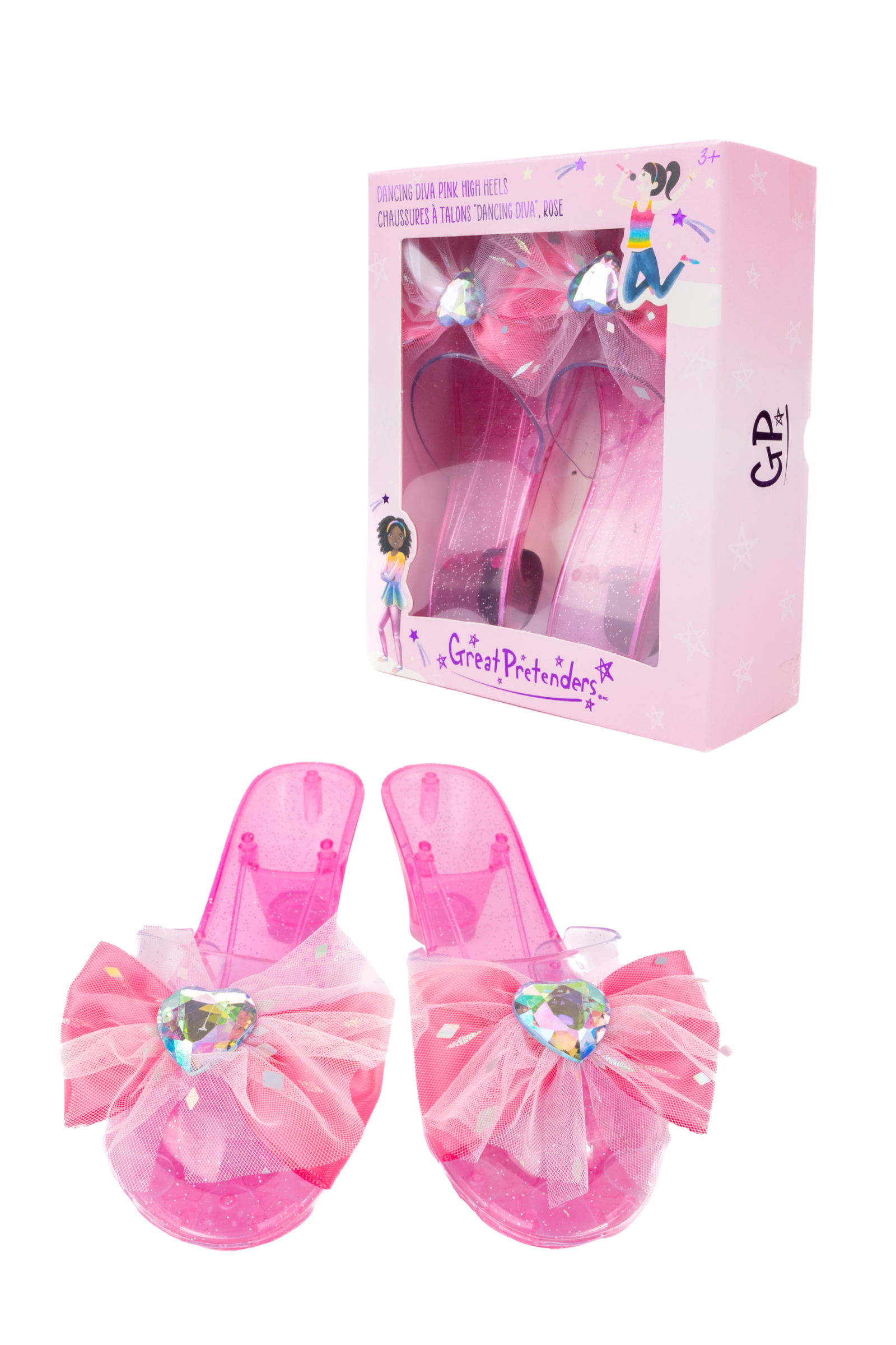 Talons hauts roses de diva danseuse