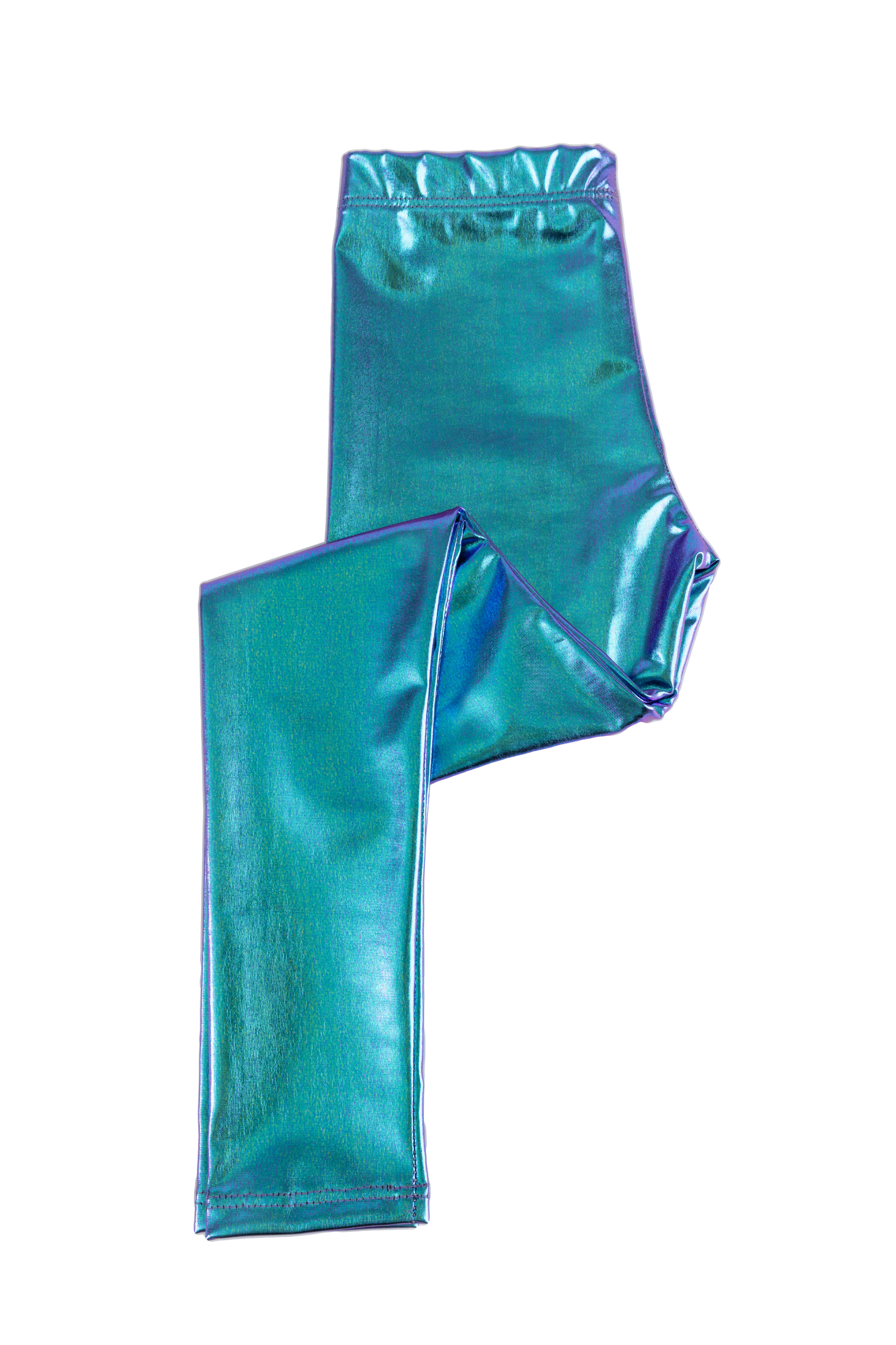 Metallic Legging Coated Spandex Gold Unisex 