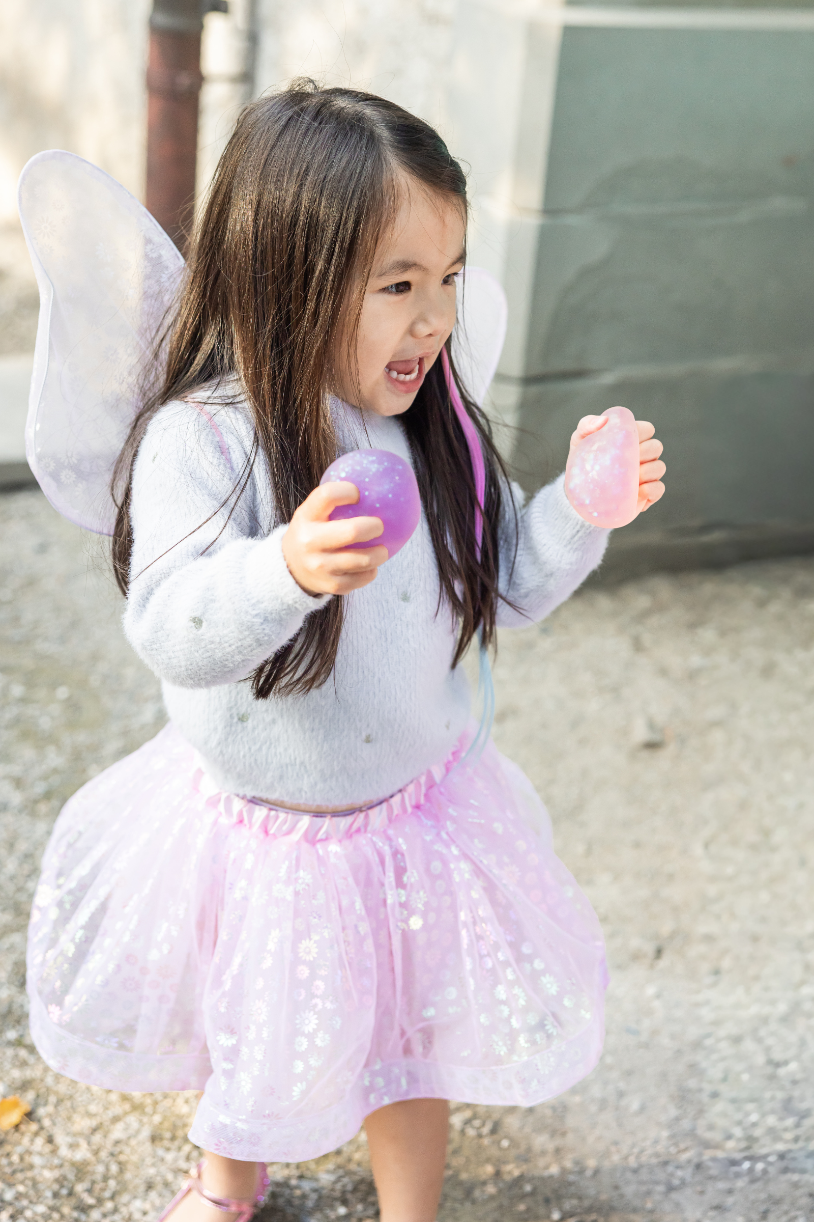 Glitterally Amazing Squishy Balls, 6pcs, Assorted