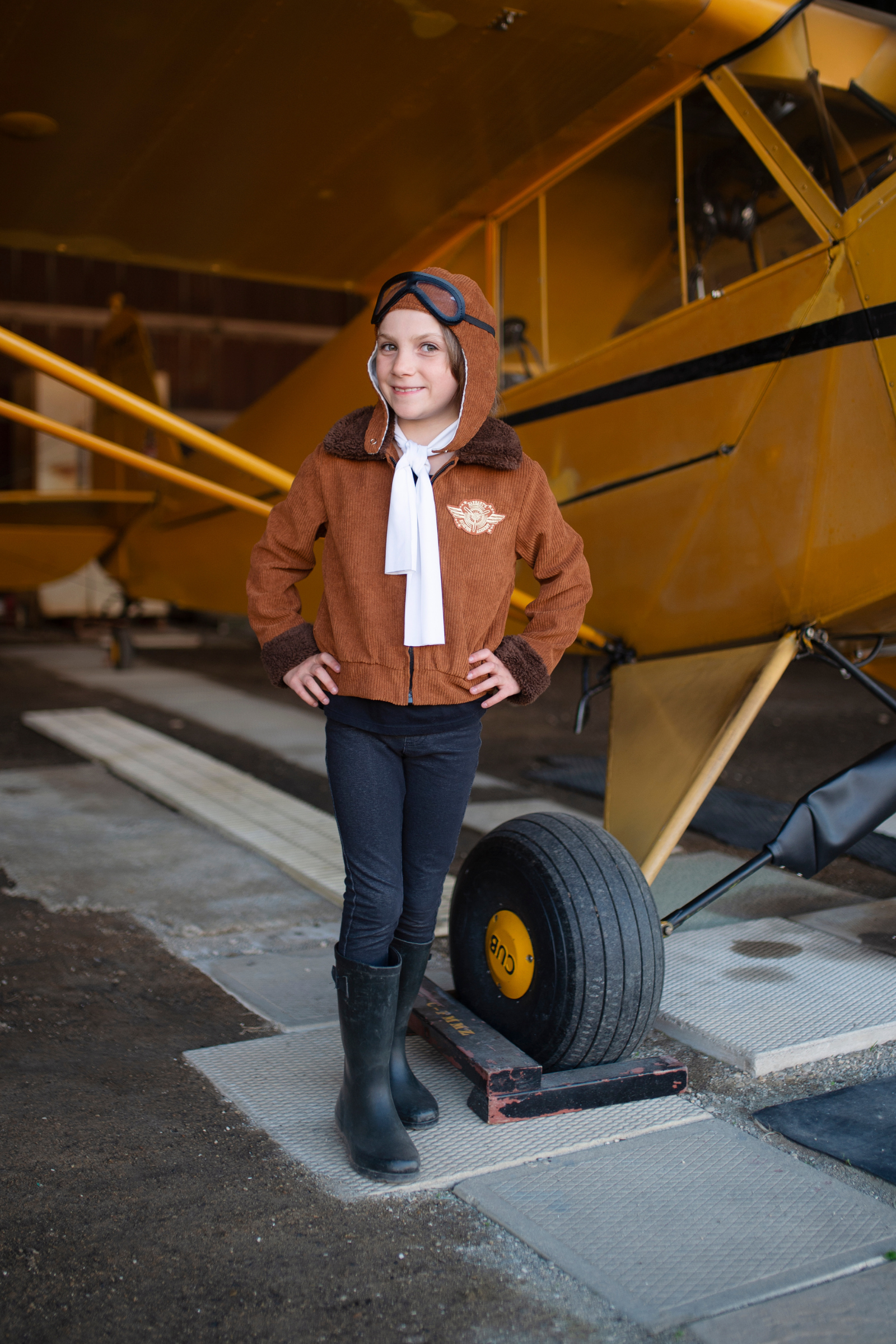 Amelia The Pioneer Pilot Jacket, Hat & Scarf