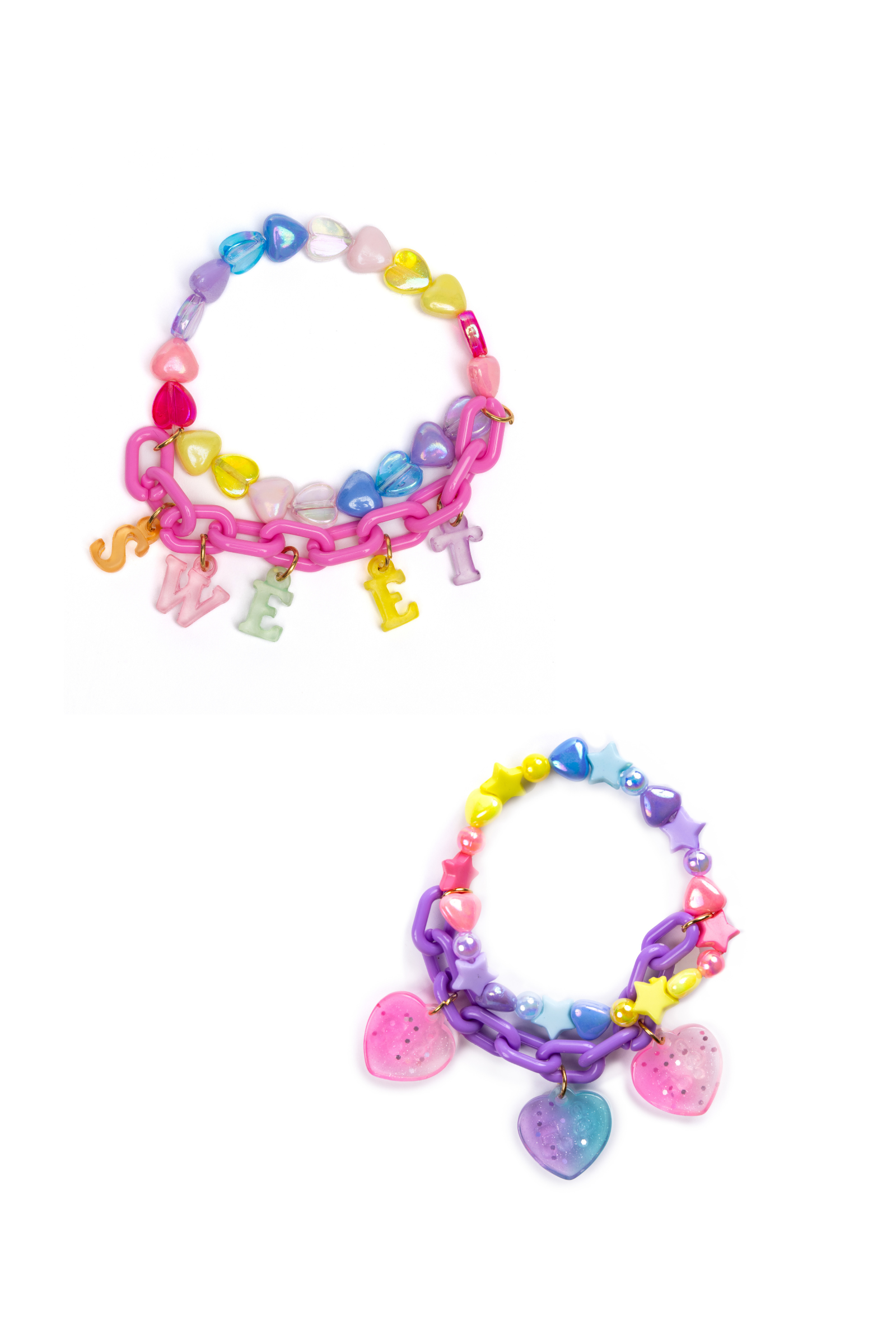 Bracelets de coeur doux