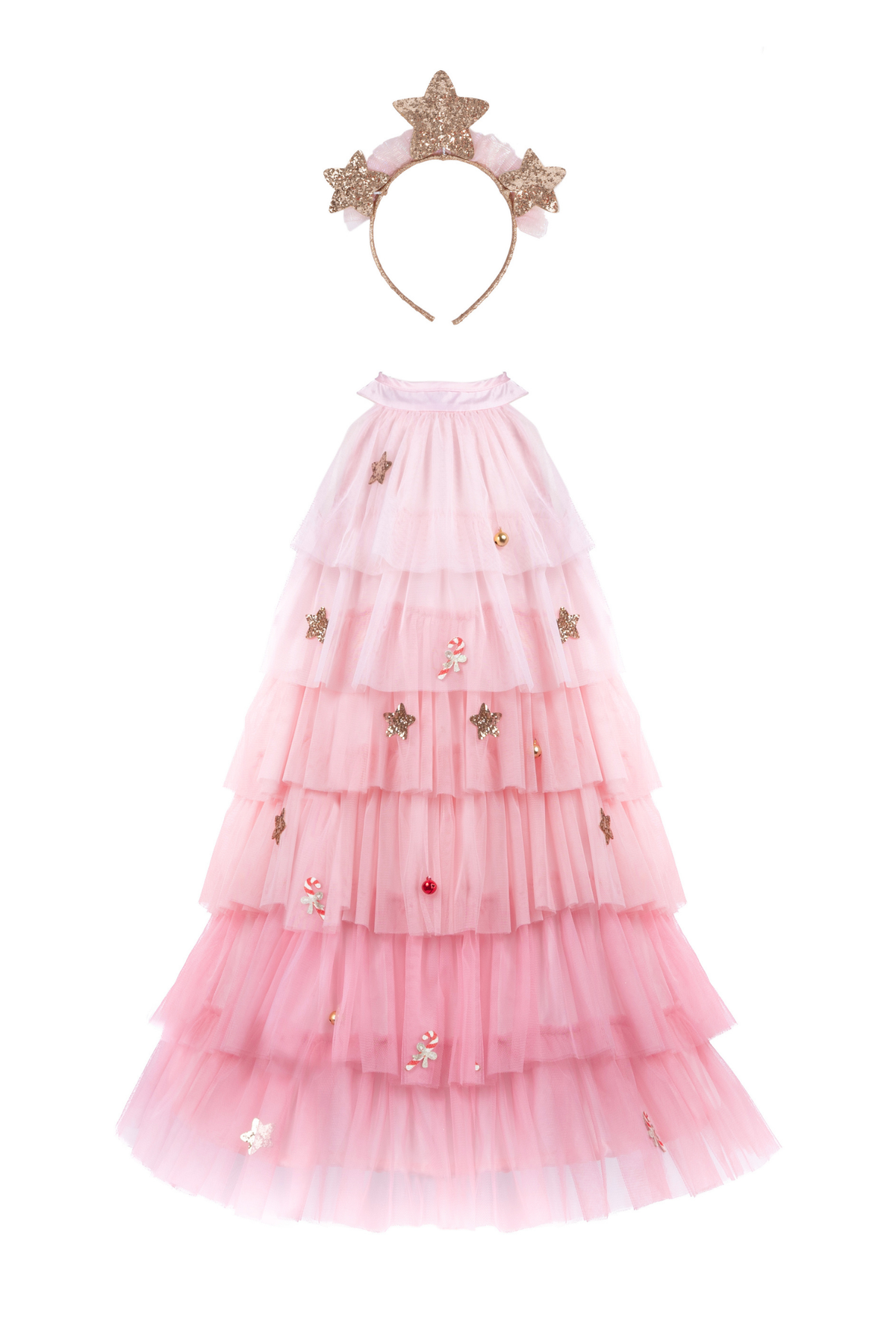 Robe et coiffe de sapin de Noël