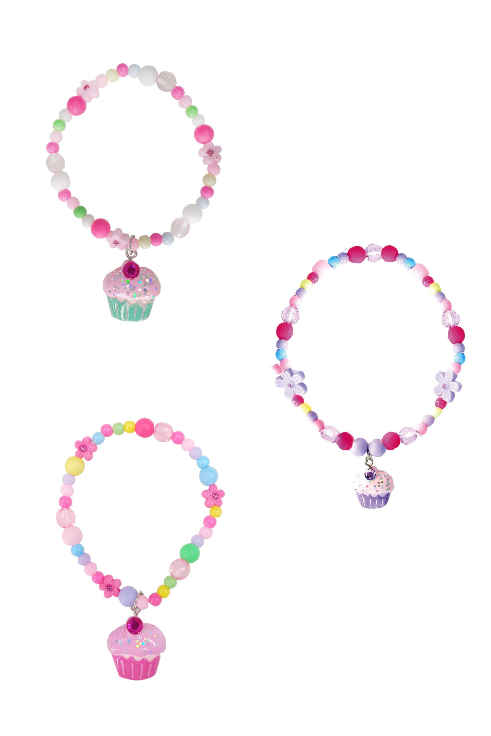 Cutie Cupcake Crunch Bracelets, Assorted