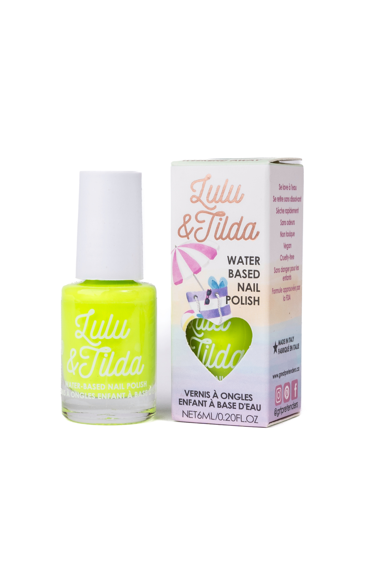 Vernis à ongles - Weekend Away - se lave à l'eau - 6ml 