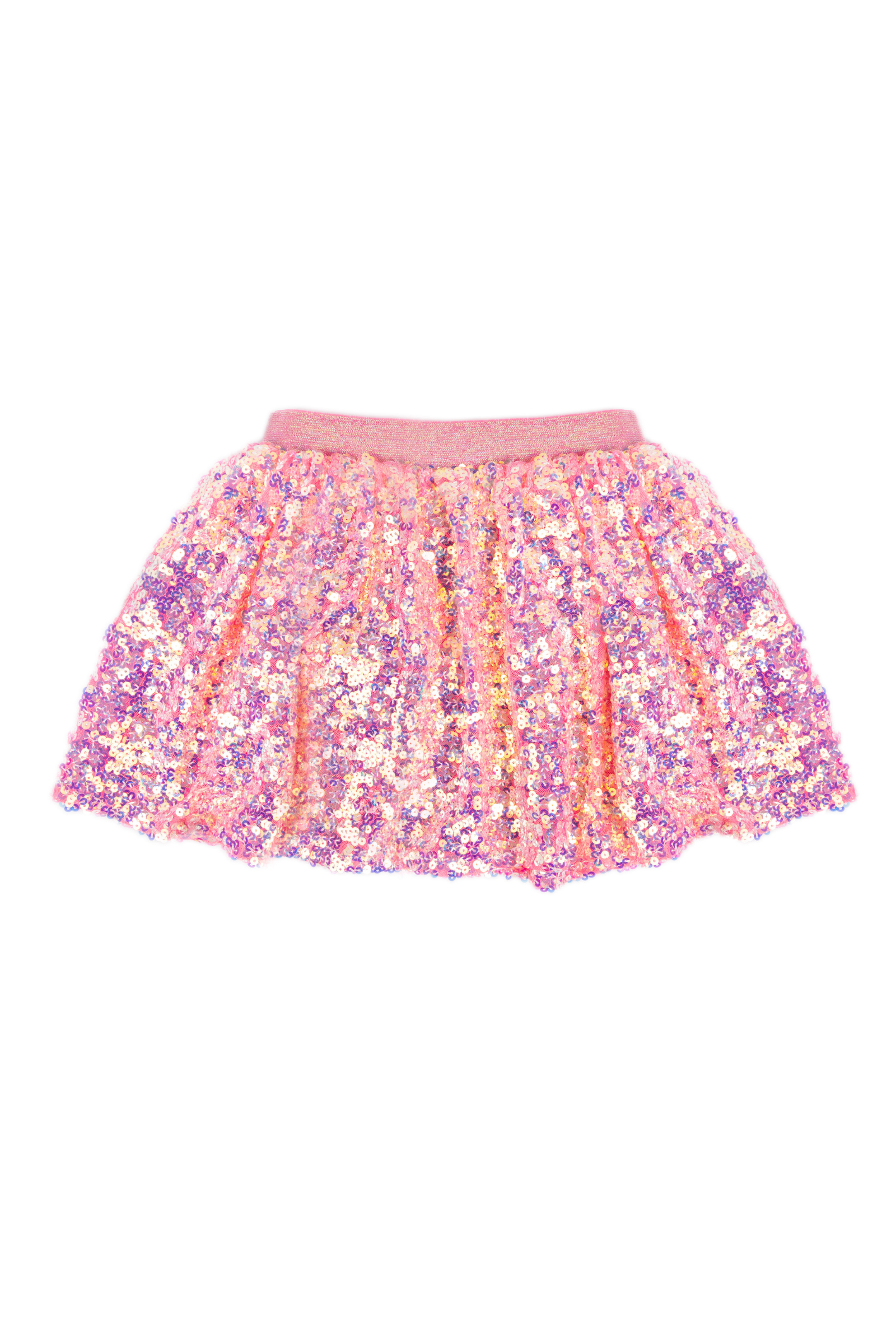 Jupe à Sequins avec Taille Élastique