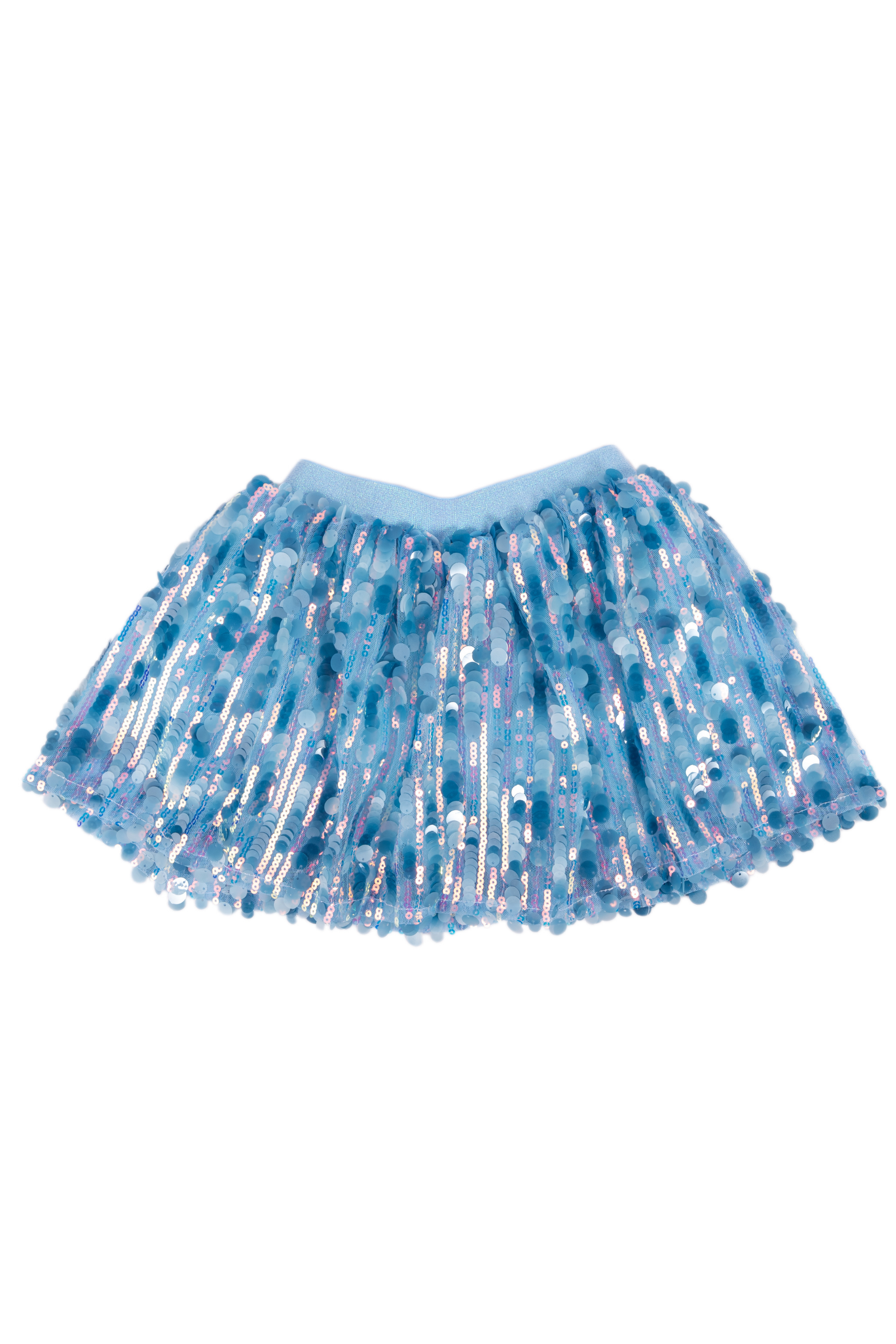 Jupe à Sequins avec Taille Élastique