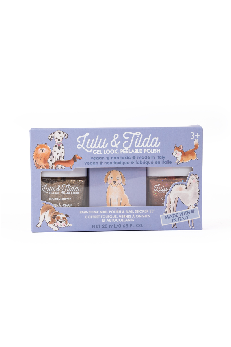 Paw-some Nail Polish and Nail Sticker Set