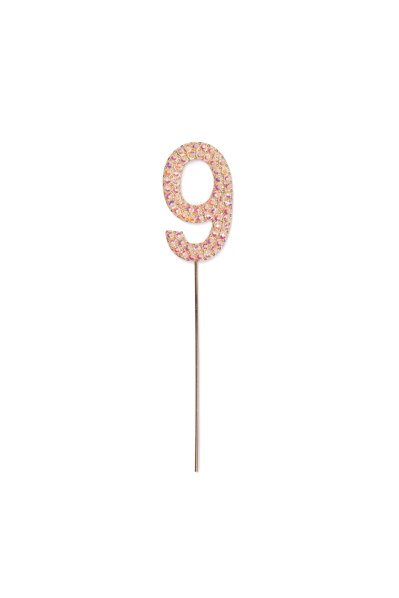 Pink Rhinestone Cake Topper Numbers - Party