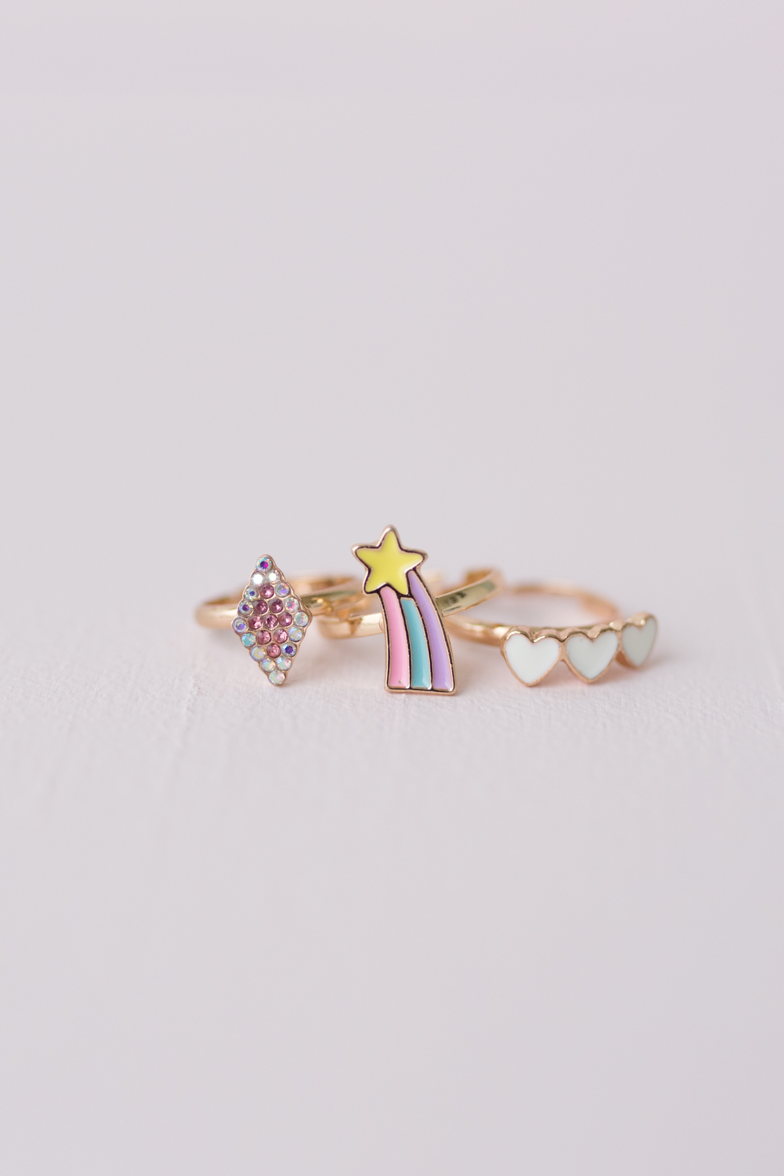 Boutique Heart Star Rings