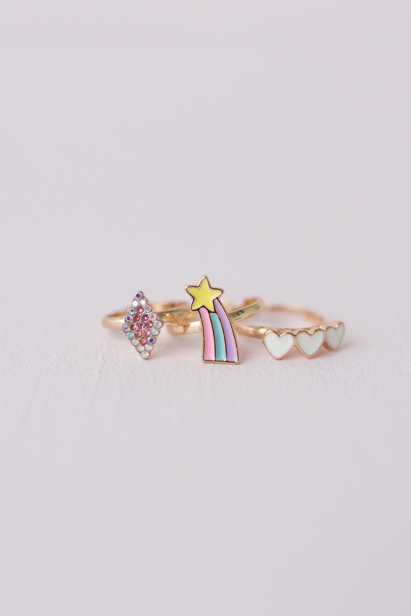 Boutique Heart Star Rings
