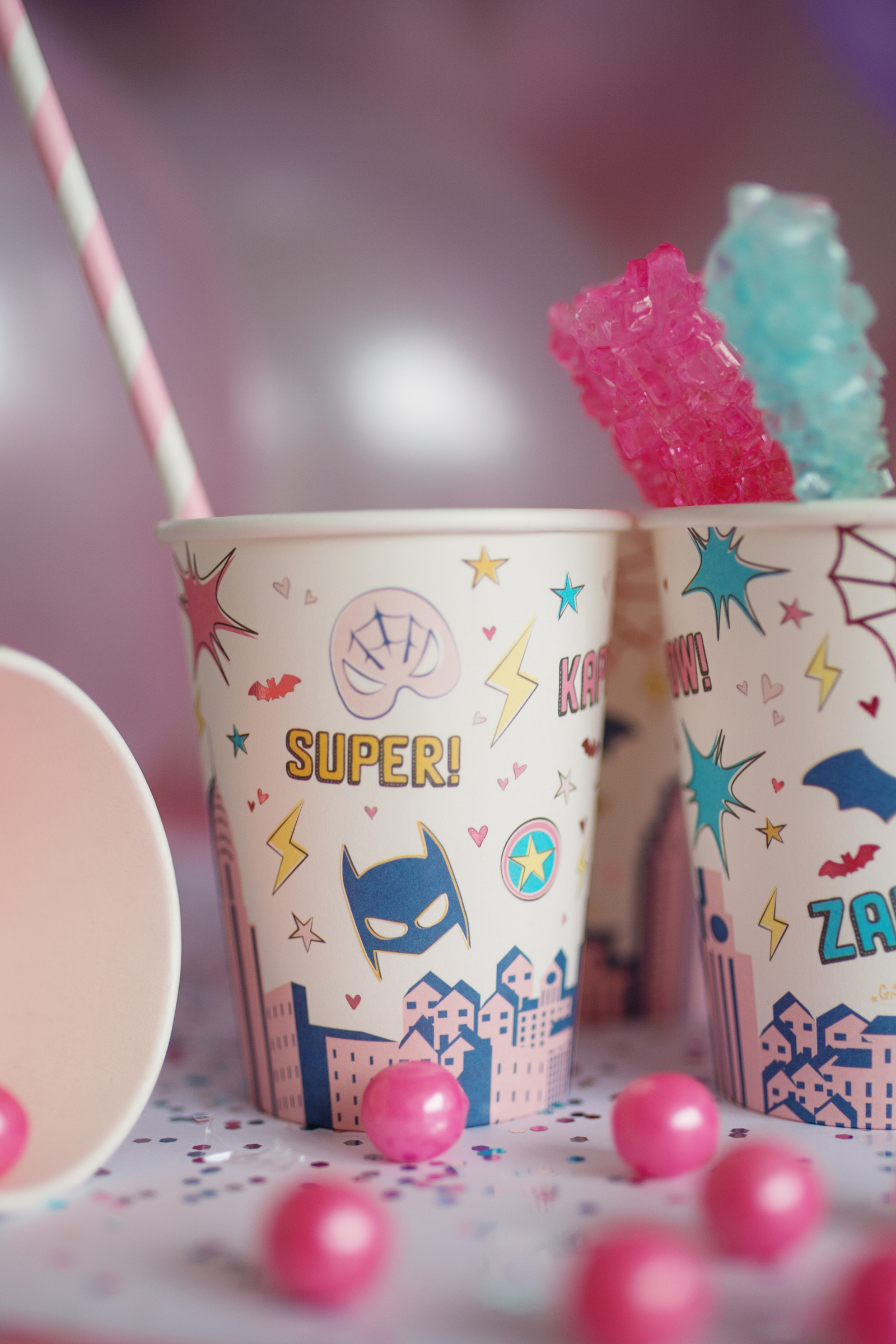 Cups - Party - Superhero Star (8 pcs)