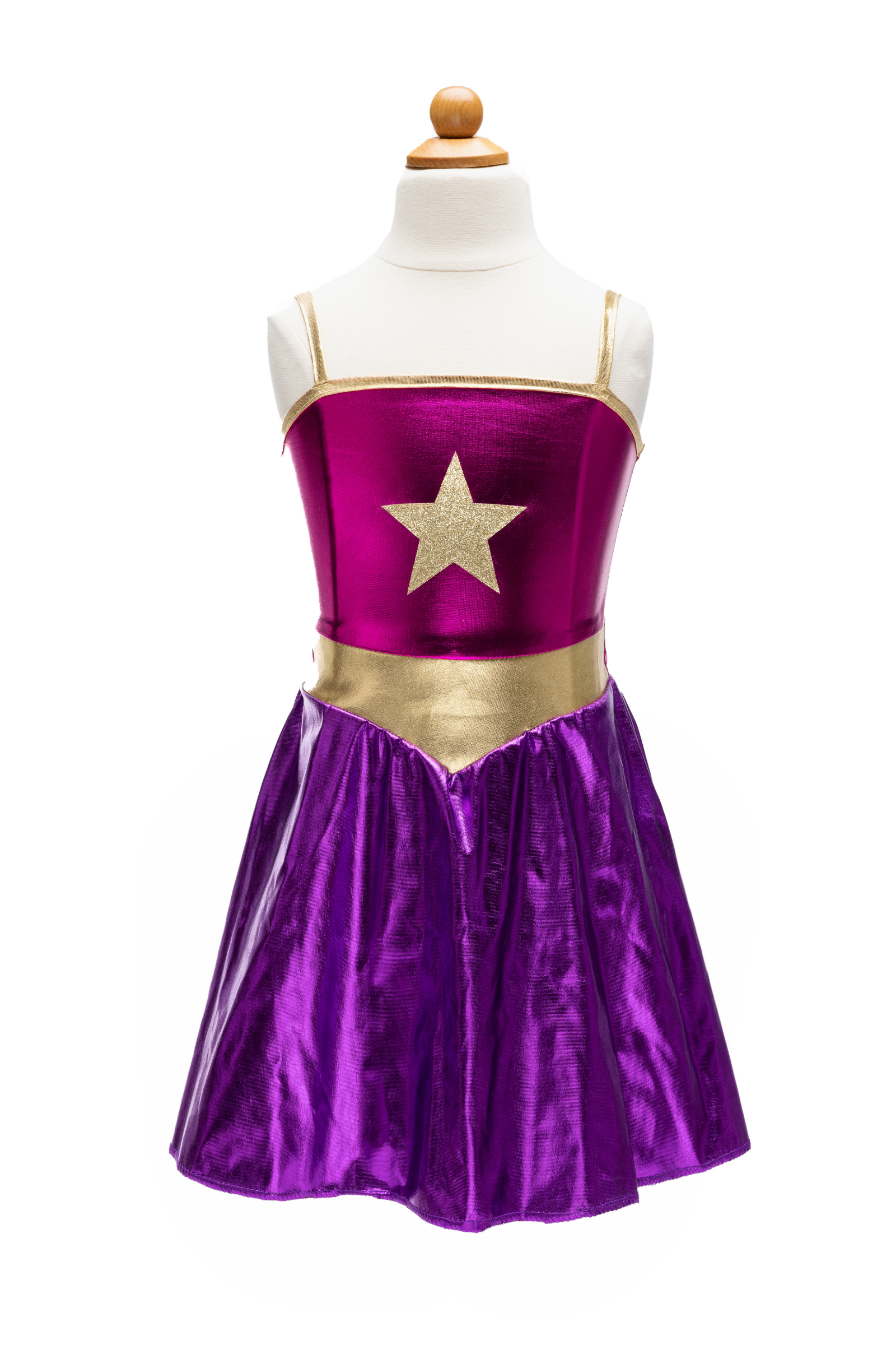 Superhero Star Dress, Cape & Headpiece