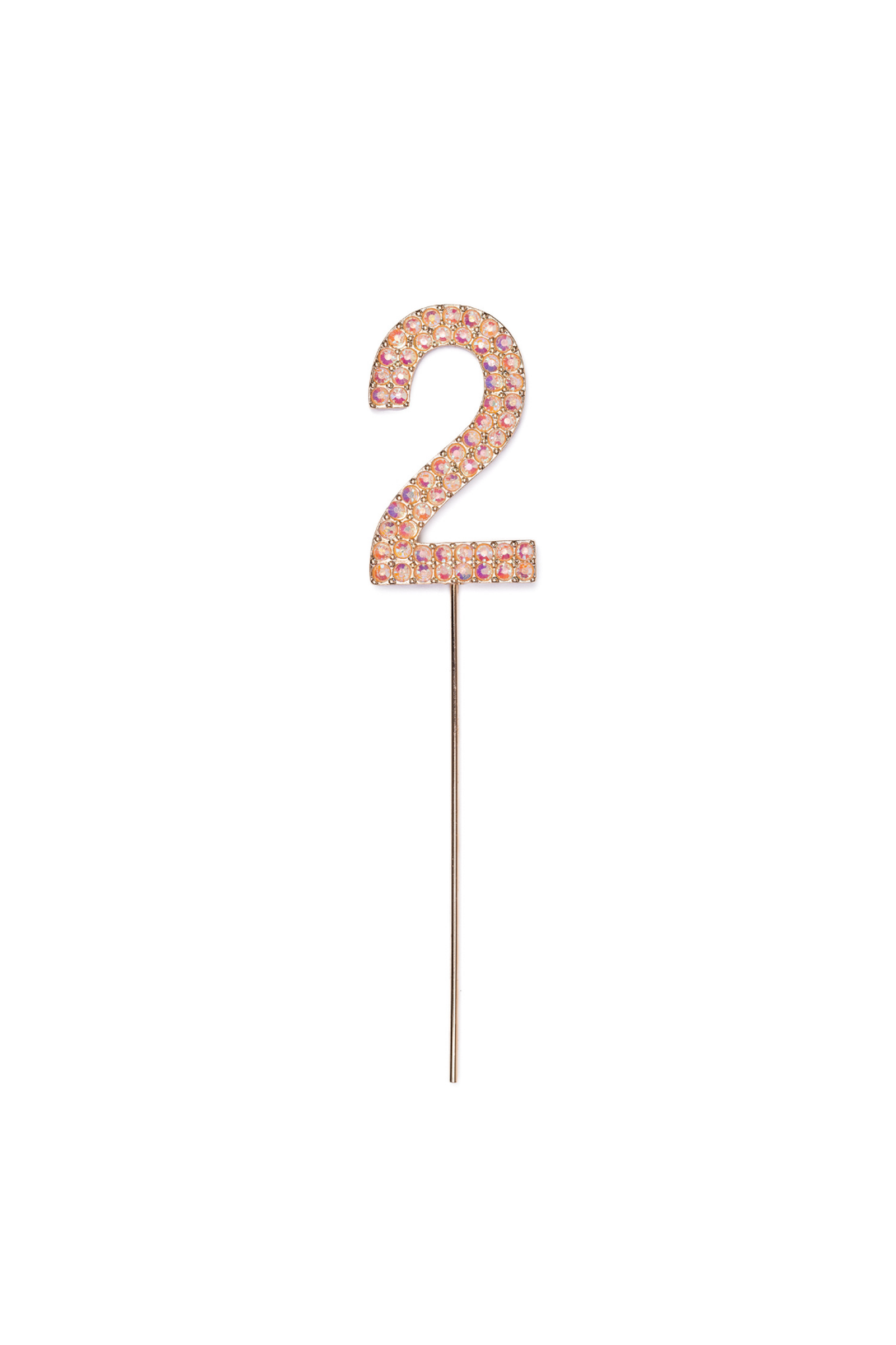 Pink Rhinestone Cake Topper Numbers - Party