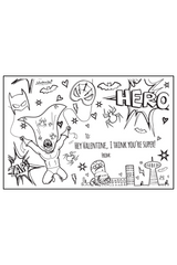 Colour-In-Valentine's Day Cards
