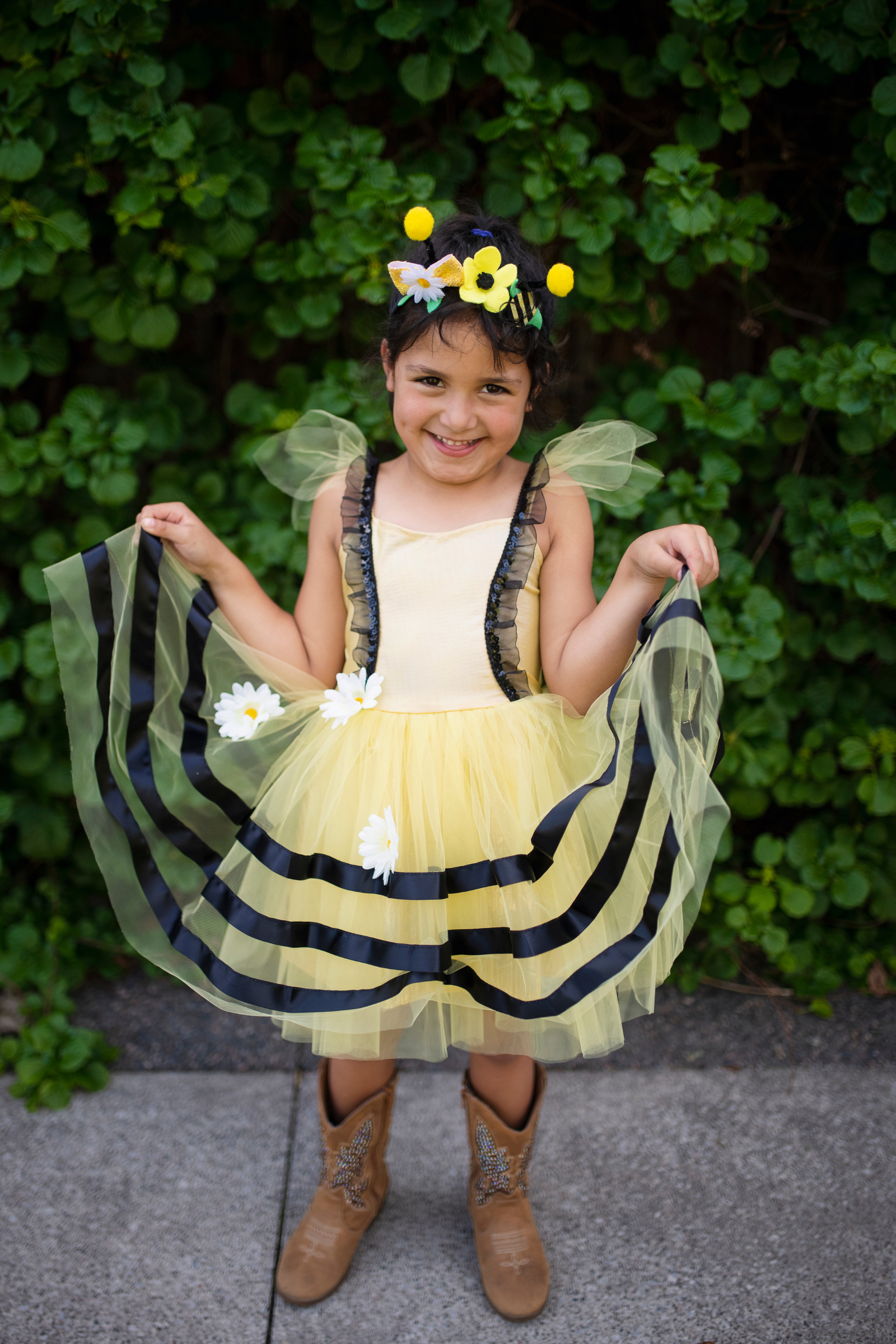 Bumble Bee Dress & Headband