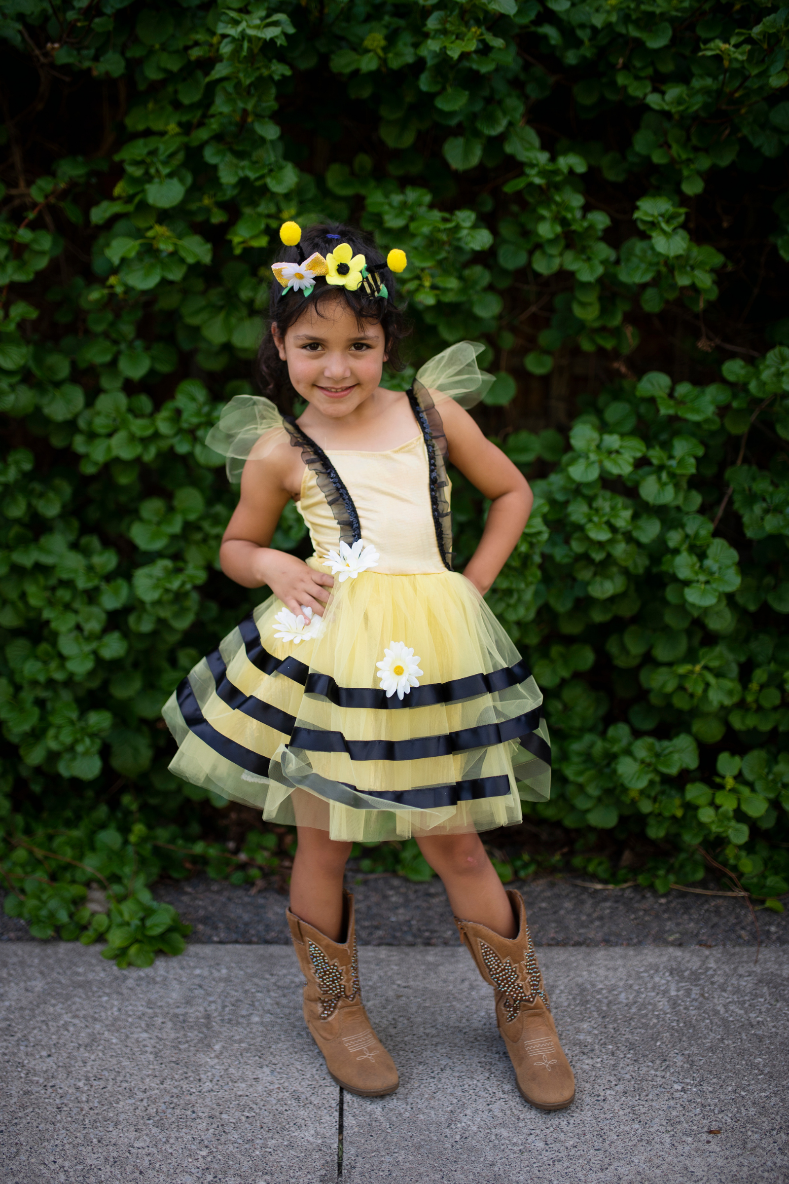 Bumble Bee Dress & Headband