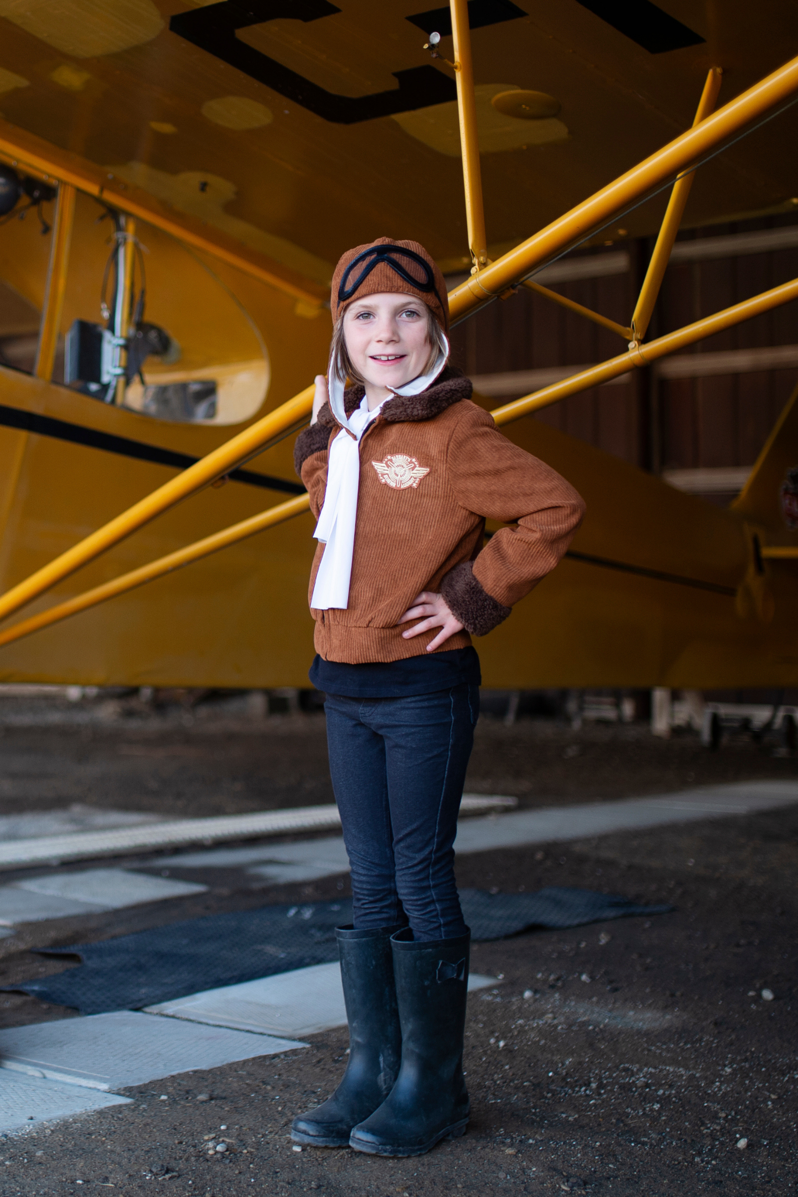 Amelia The Pioneer Pilot Jacket, Hat & Scarf
