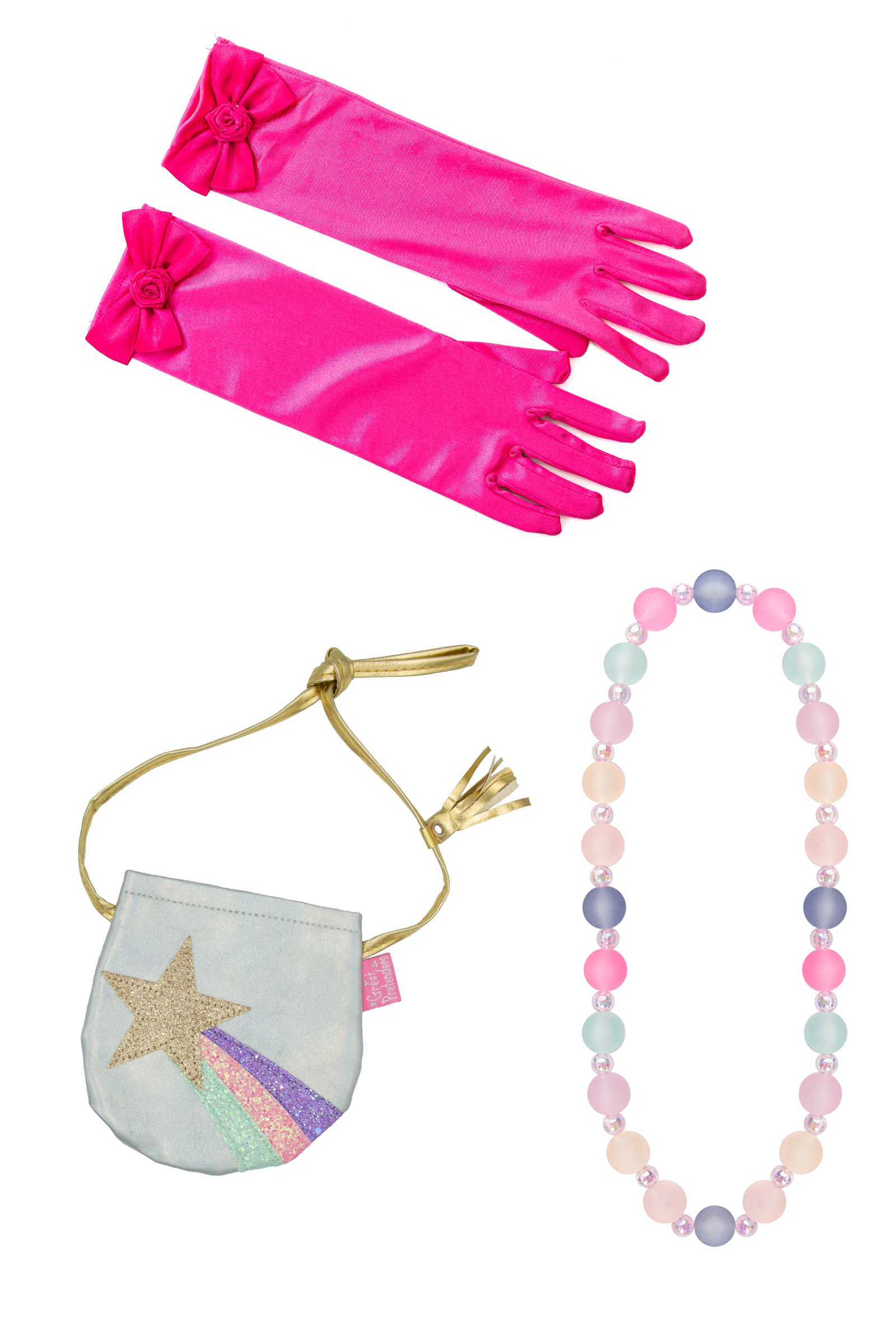 Shining Star Purse, Necklace, and Princess Gloves Bundle