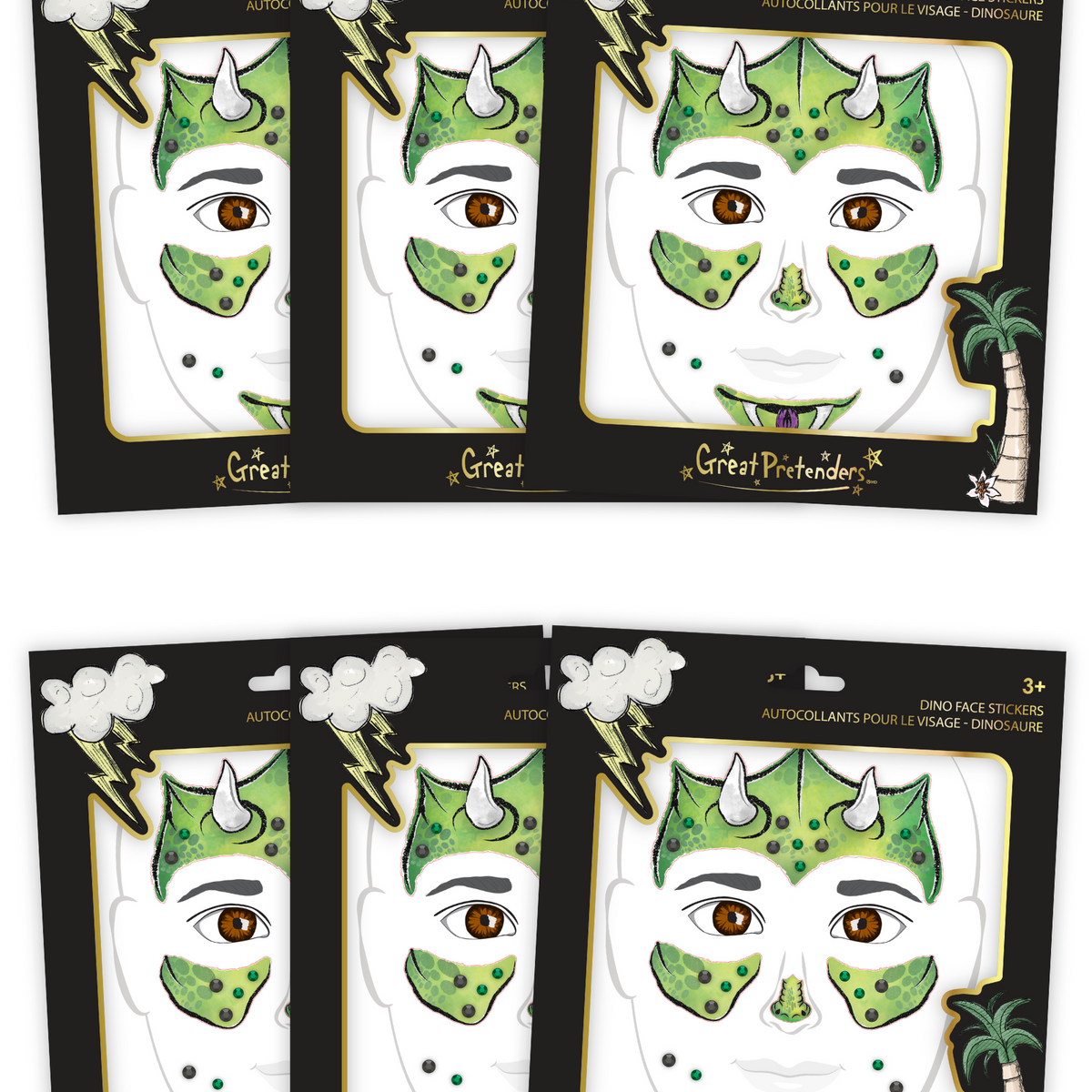 6 Packs of Fairy Face Stickers
