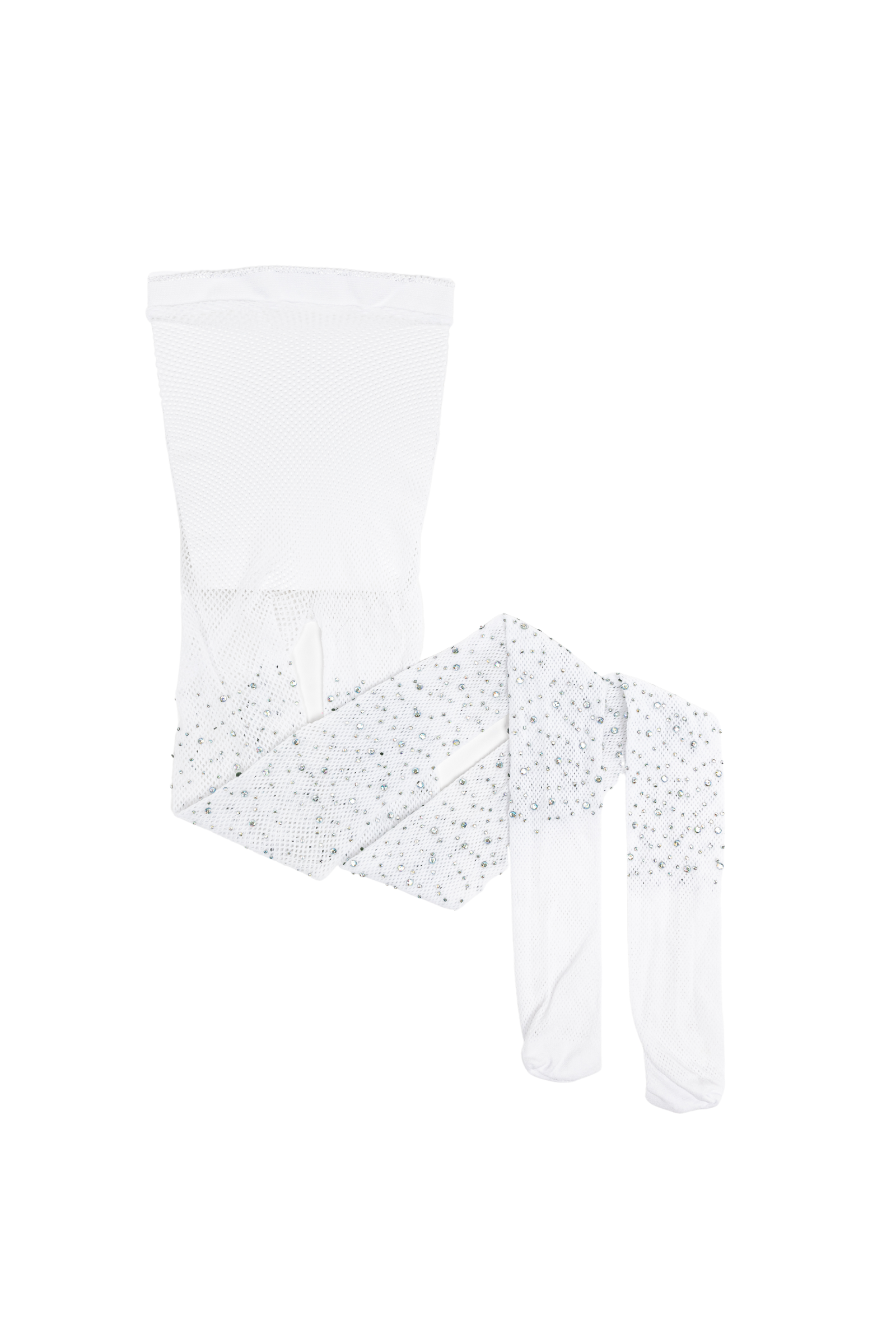 ITS POPPIN EMBELLISHED TIGHTS IN WHITE