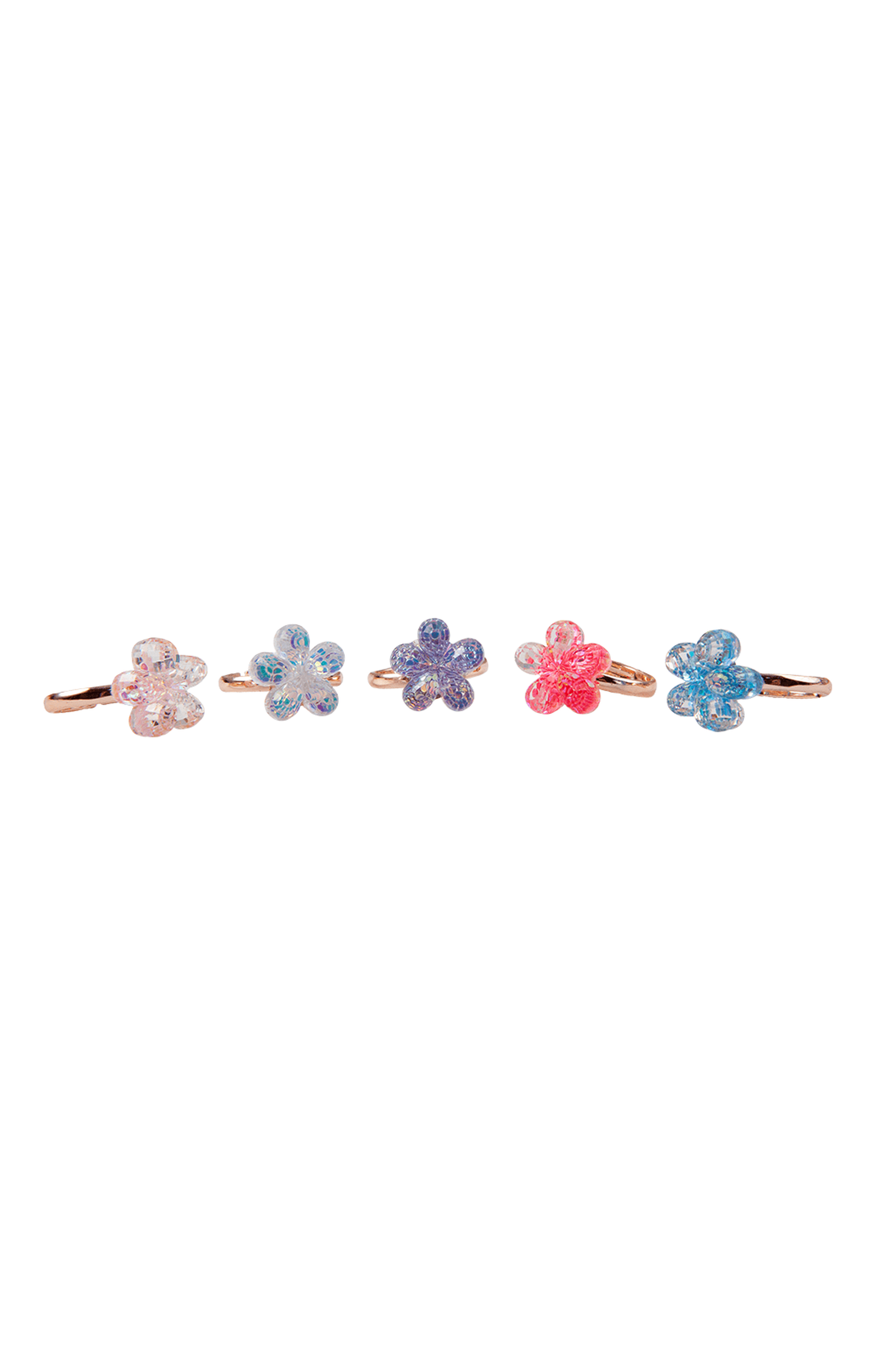 Boutique Shimmer Flower Rings