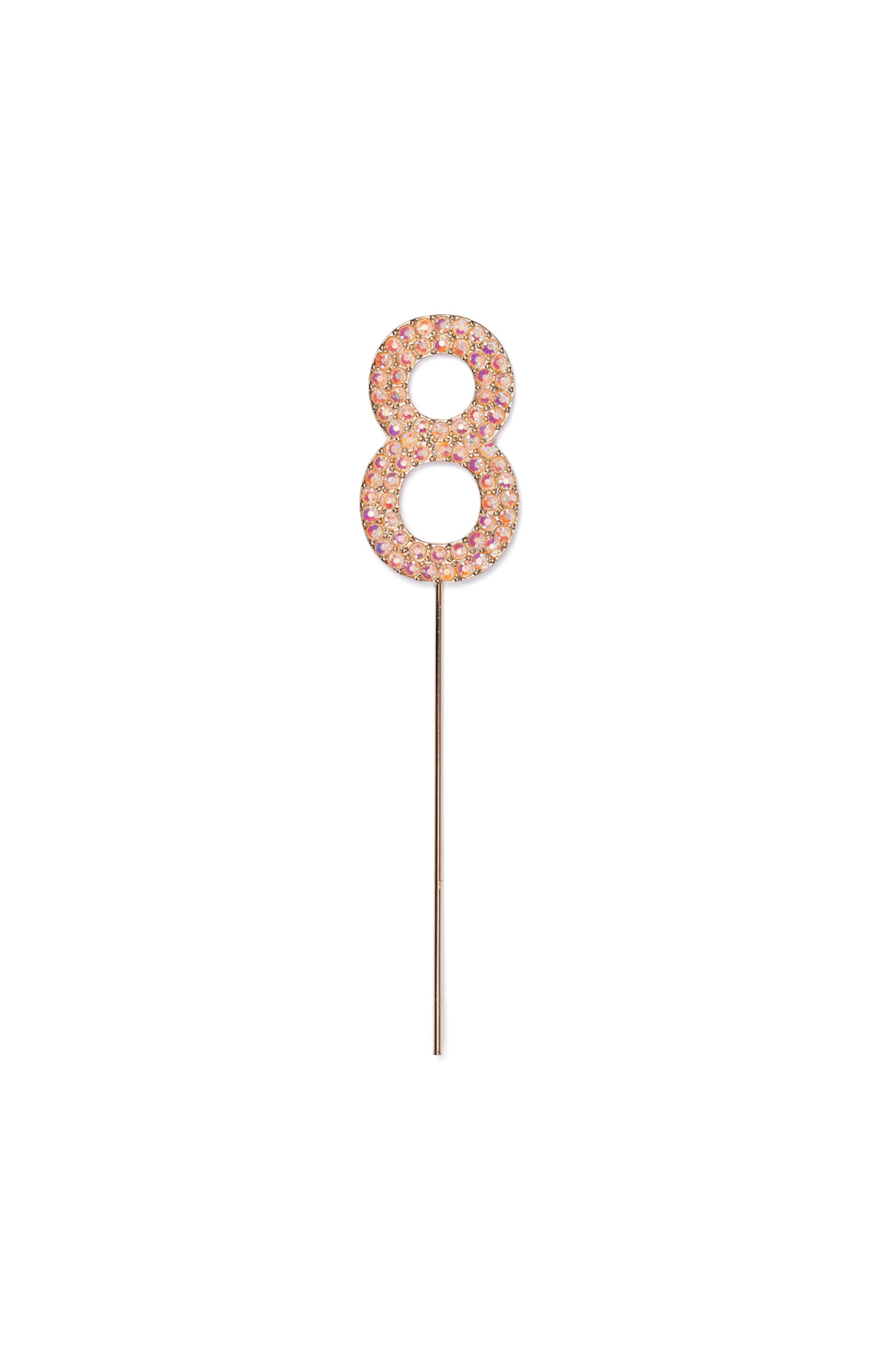 Pink Rhinestone Cake Topper Numbers - Party