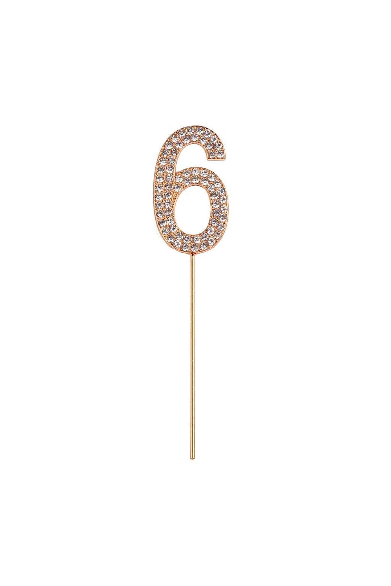 Rhinestone Cake Topper Numbers - Party