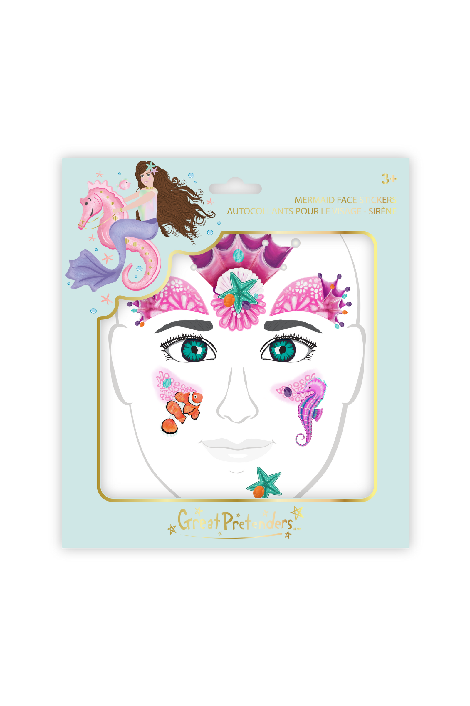 Mermaid Face Stickers